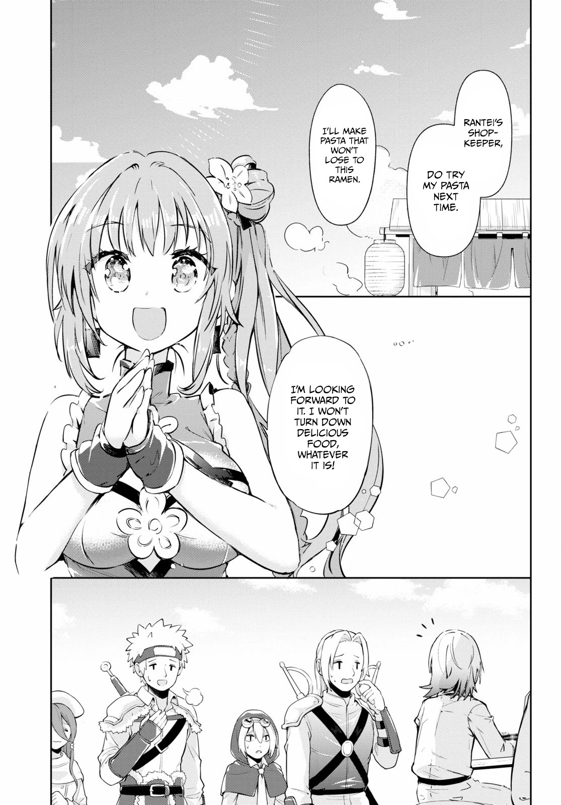 Kenshi o Mezashite Nyūgaku Shitanoni Mahō Tekisei 9999 Nandesukedo!? Chapter 44 page 27 - Chapter 44: Ramen under the clear blue sky!