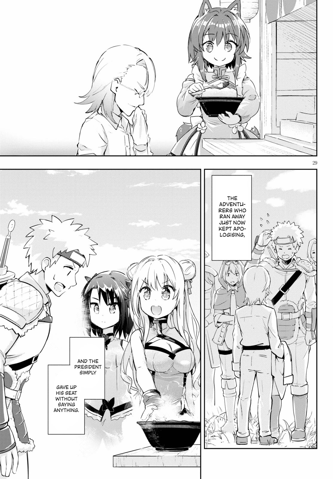 Kenshi o Mezashite Nyūgaku Shitanoni Mahō Tekisei 9999 Nandesukedo!? Chapter 44 page 29 - Chapter 44: Ramen under the clear blue sky!