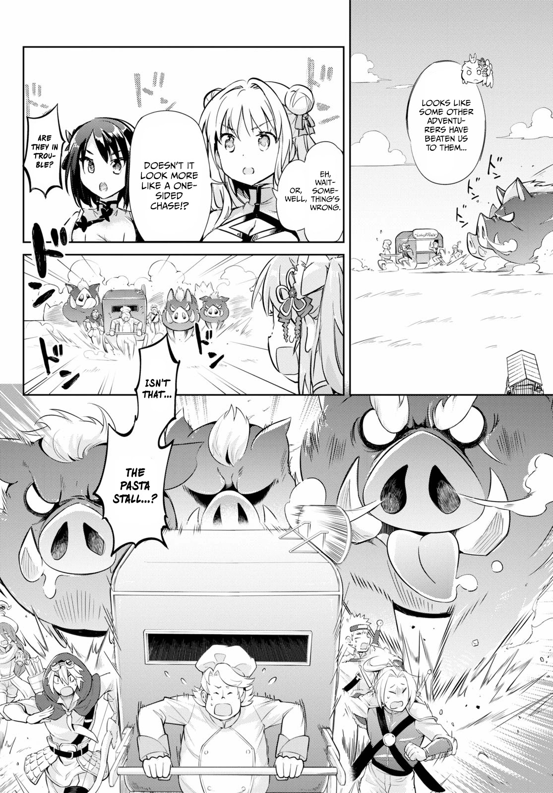 Kenshi o Mezashite Nyūgaku Shitanoni Mahō Tekisei 9999 Nandesukedo!? Chapter 44 page 8 - Chapter 44: Ramen under the clear blue sky!