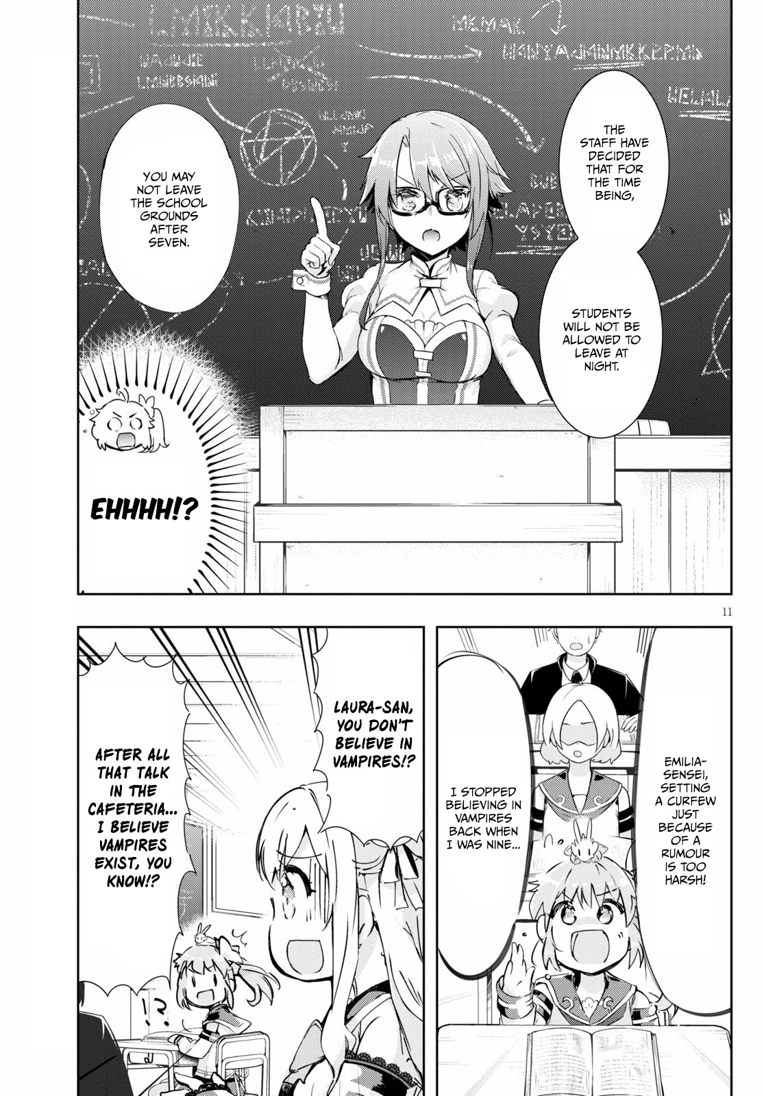 Kenshi o Mezashite Nyūgaku Shitanoni Mahō Tekisei 9999 Nandesukedo!? Chapter 45 page 10 - Chapter 45: Vampire in the capital - probably!