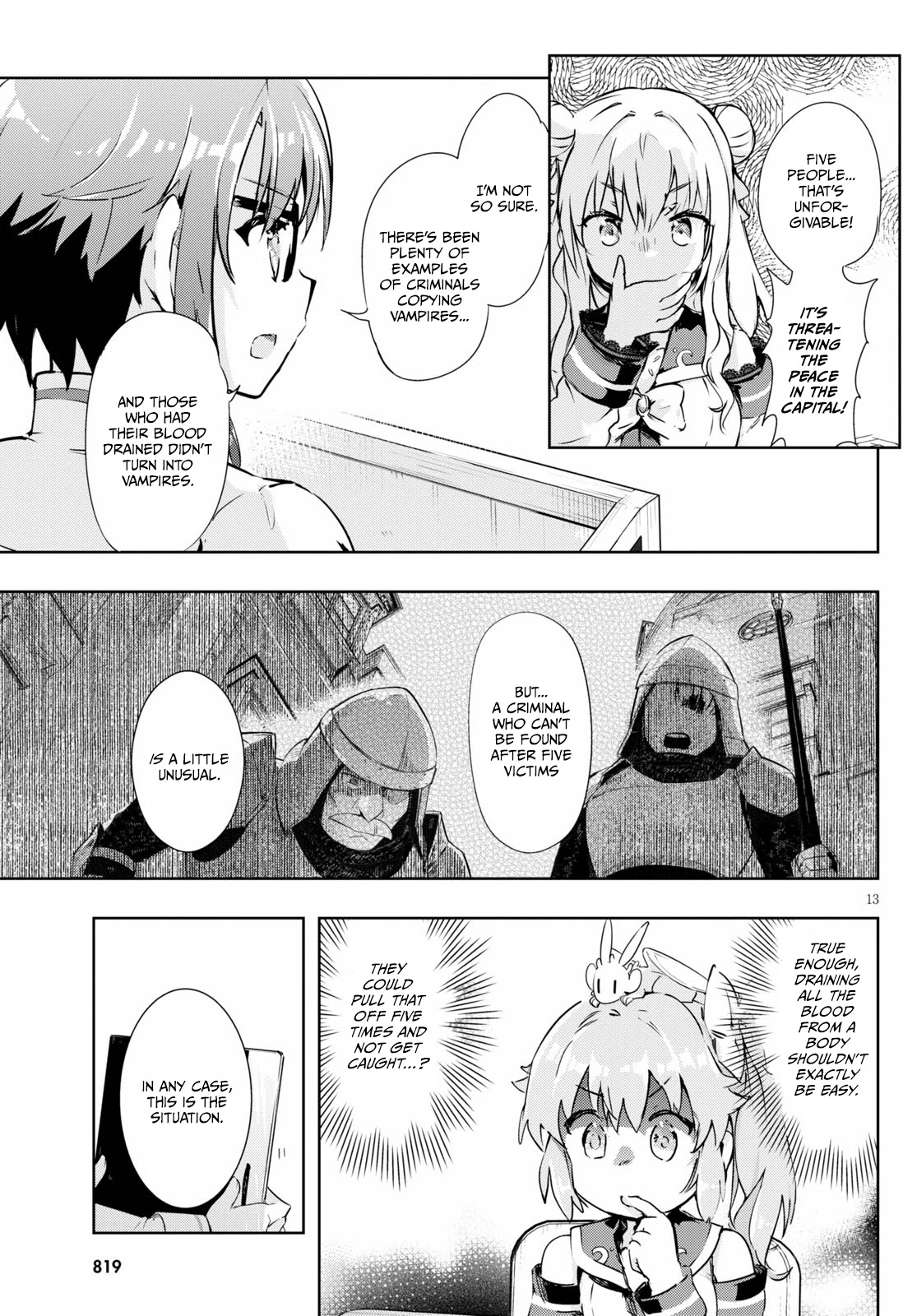 Kenshi o Mezashite Nyūgaku Shitanoni Mahō Tekisei 9999 Nandesukedo!? Chapter 45 page 12 - Chapter 45: Vampire in the capital - probably!
