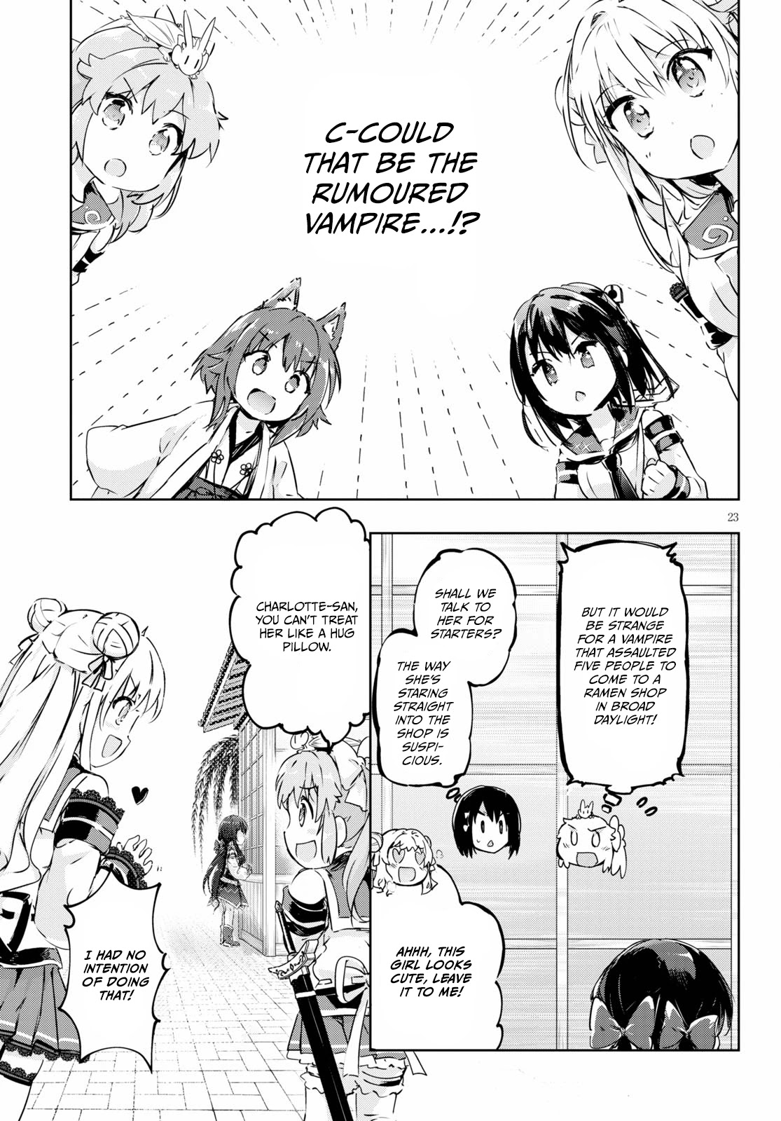 Kenshi o Mezashite Nyūgaku Shitanoni Mahō Tekisei 9999 Nandesukedo!? Chapter 45 page 22 - Chapter 45: Vampire in the capital - probably!