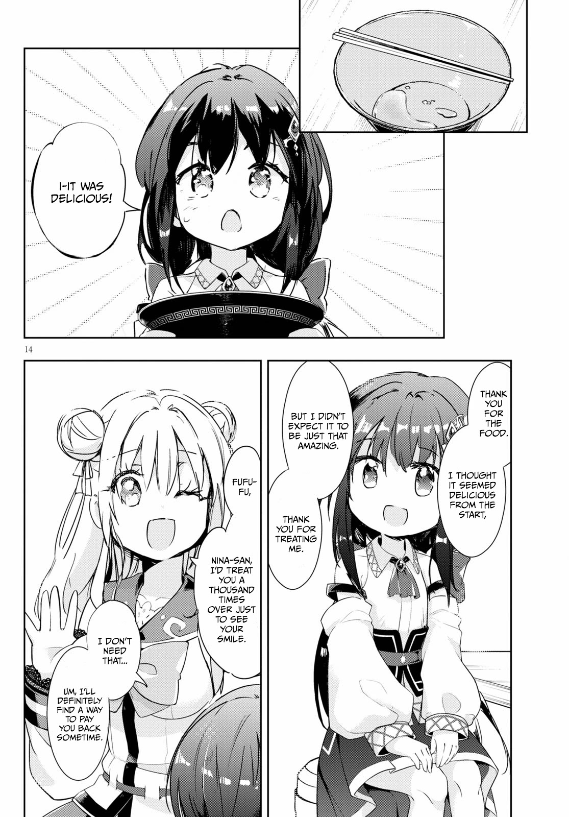 Kenshi o Mezashite Nyūgaku Shitanoni Mahō Tekisei 9999 Nandesukedo!? Chapter 46 page 14 - Chapter 46: A runaway, or...? The girl with blood-red eyes!