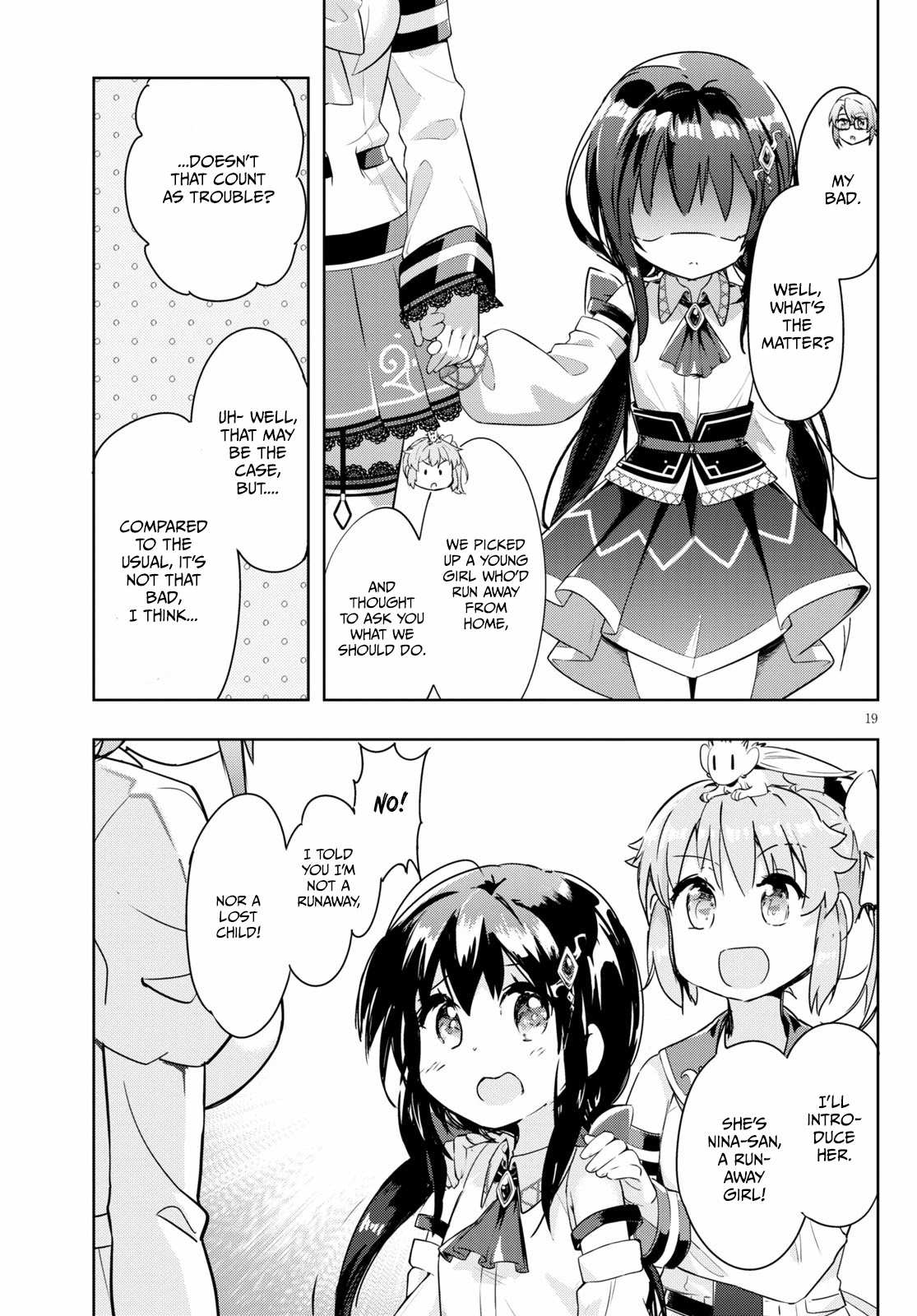 Kenshi o Mezashite Nyūgaku Shitanoni Mahō Tekisei 9999 Nandesukedo!? Chapter 46 page 19 - Chapter 46: A runaway, or...? The girl with blood-red eyes!