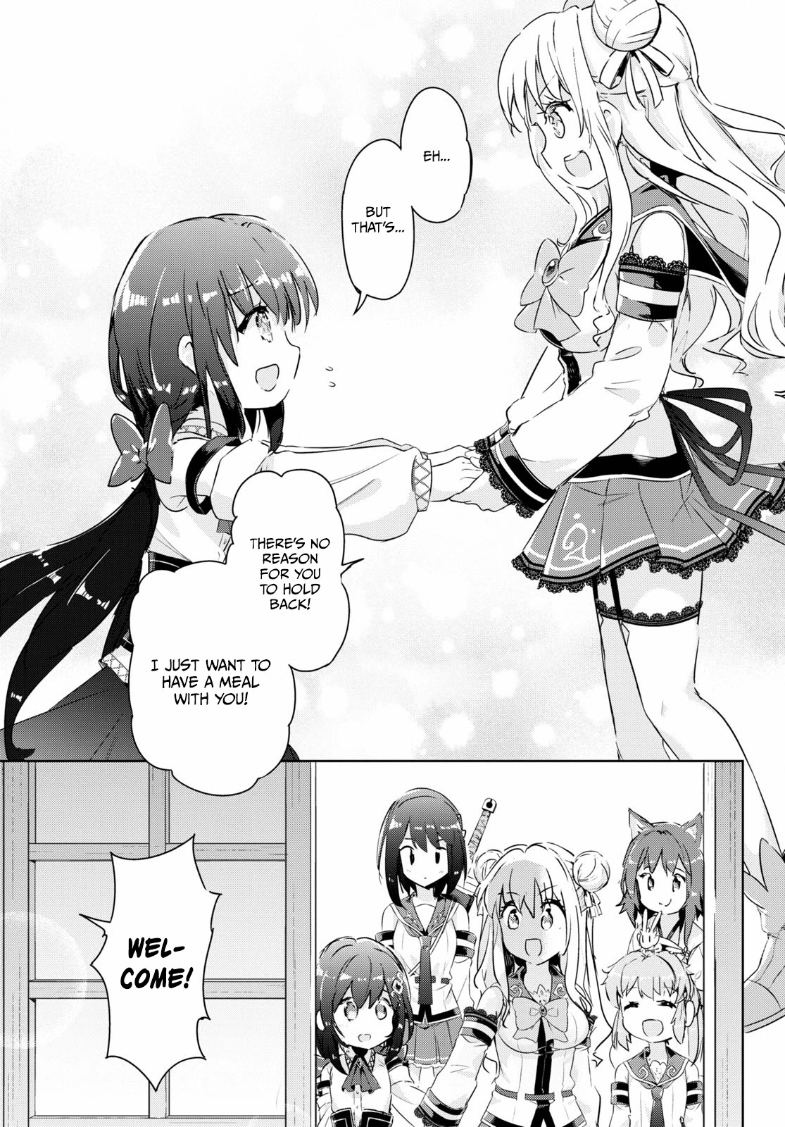 Kenshi o Mezashite Nyūgaku Shitanoni Mahō Tekisei 9999 Nandesukedo!? Chapter 46 page 5 - Chapter 46: A runaway, or...? The girl with blood-red eyes!