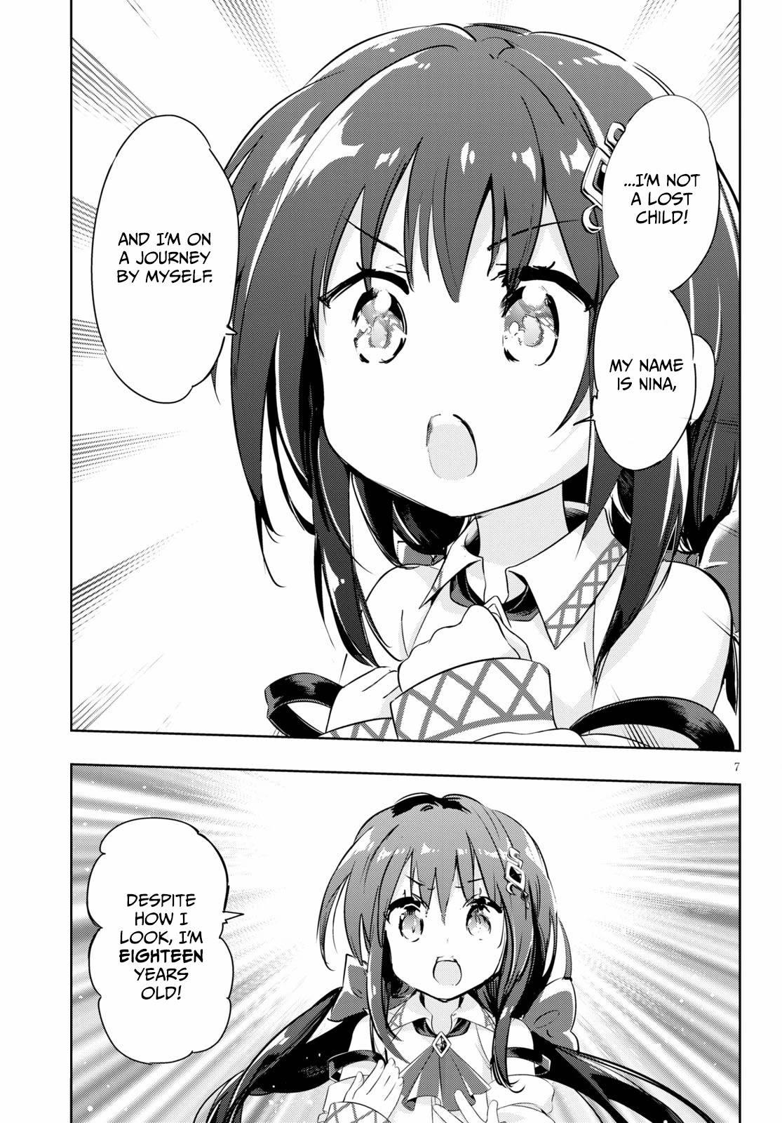 Kenshi o Mezashite Nyūgaku Shitanoni Mahō Tekisei 9999 Nandesukedo!? Chapter 46 page 7 - Chapter 46: A runaway, or...? The girl with blood-red eyes!