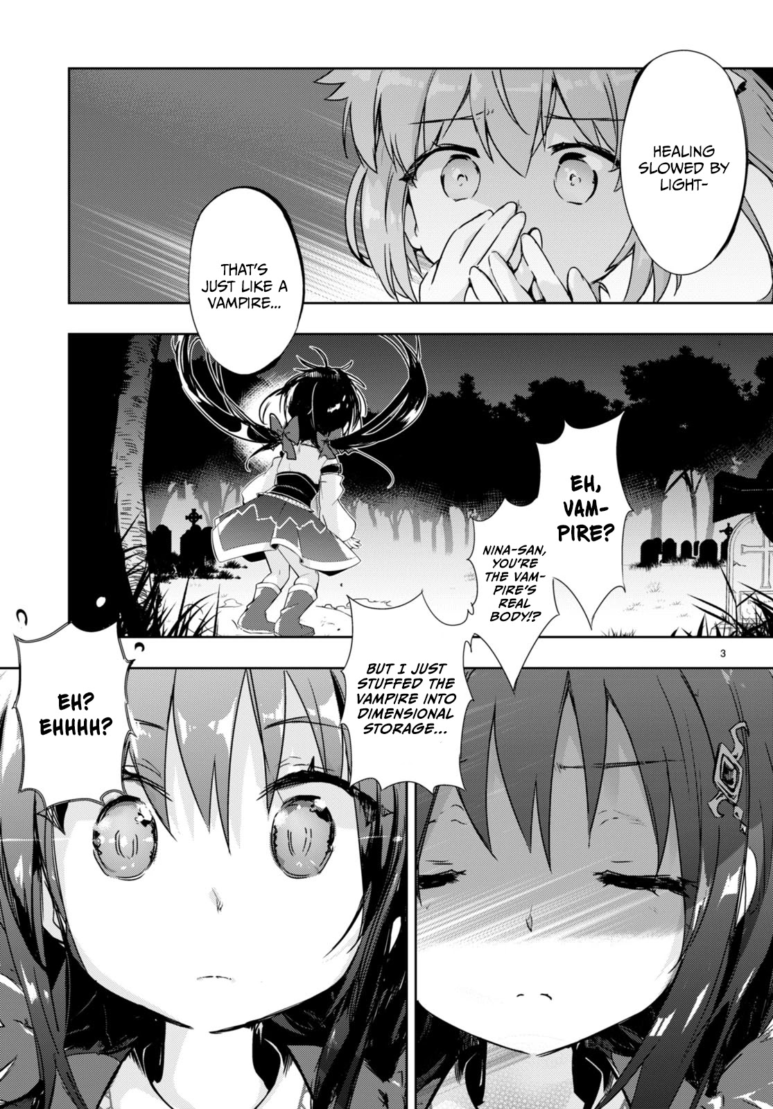 Kenshi o Mezashite Nyūgaku Shitanoni Mahō Tekisei 9999 Nandesukedo!? Chapter 49 page 3 - Chapter 49: Vampire's Reminiscence