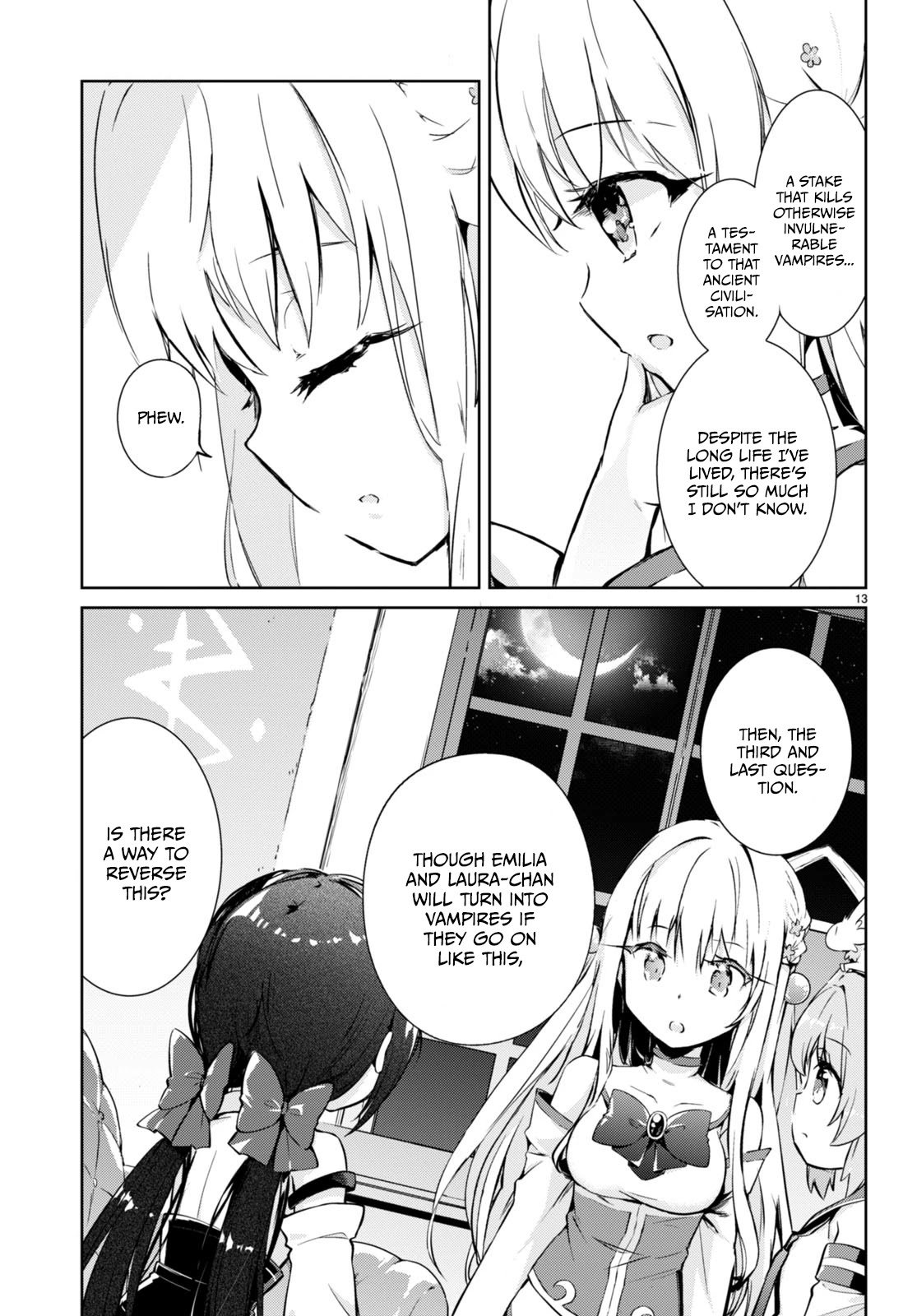 Kenshi o Mezashite Nyūgaku Shitanoni Mahō Tekisei 9999 Nandesukedo!? Chapter 50 page 13 - Chapter 50: Against Vampire Transformation!