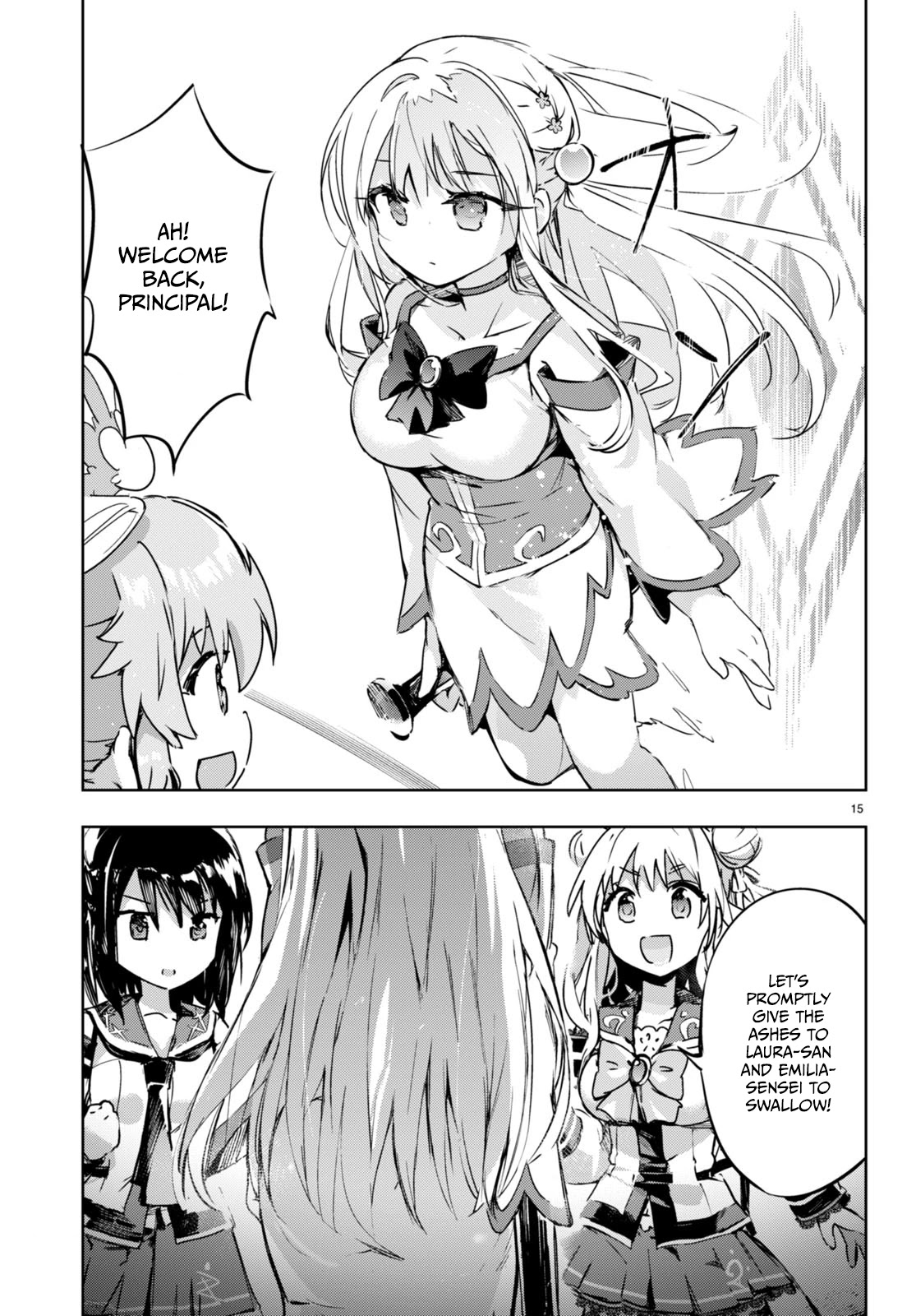 Kenshi o Mezashite Nyūgaku Shitanoni Mahō Tekisei 9999 Nandesukedo!? Chapter 51 page 14 - Chapter 51: Principal! Hurry!