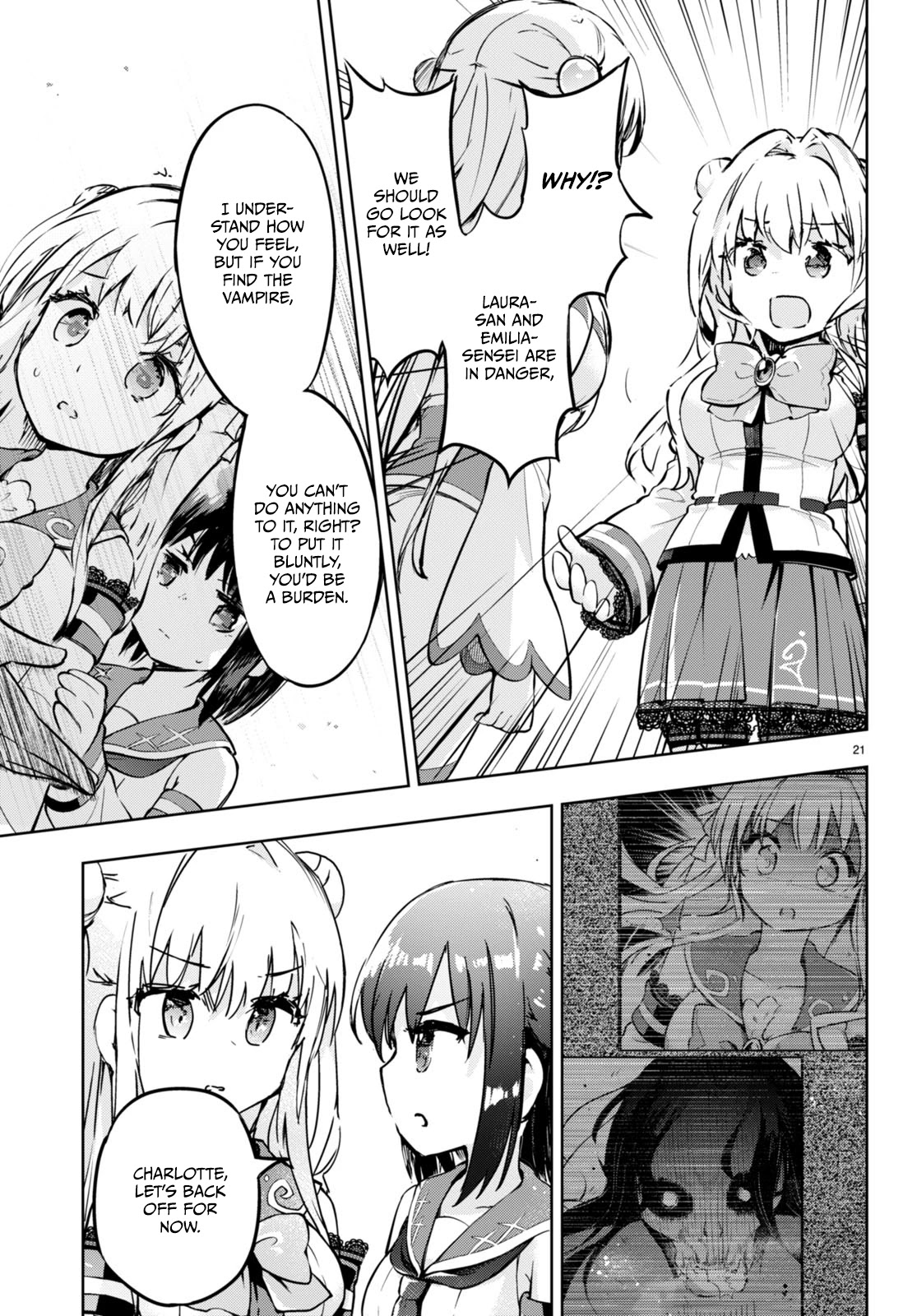 Kenshi o Mezashite Nyūgaku Shitanoni Mahō Tekisei 9999 Nandesukedo!? Chapter 51 page 20 - Chapter 51: Principal! Hurry!