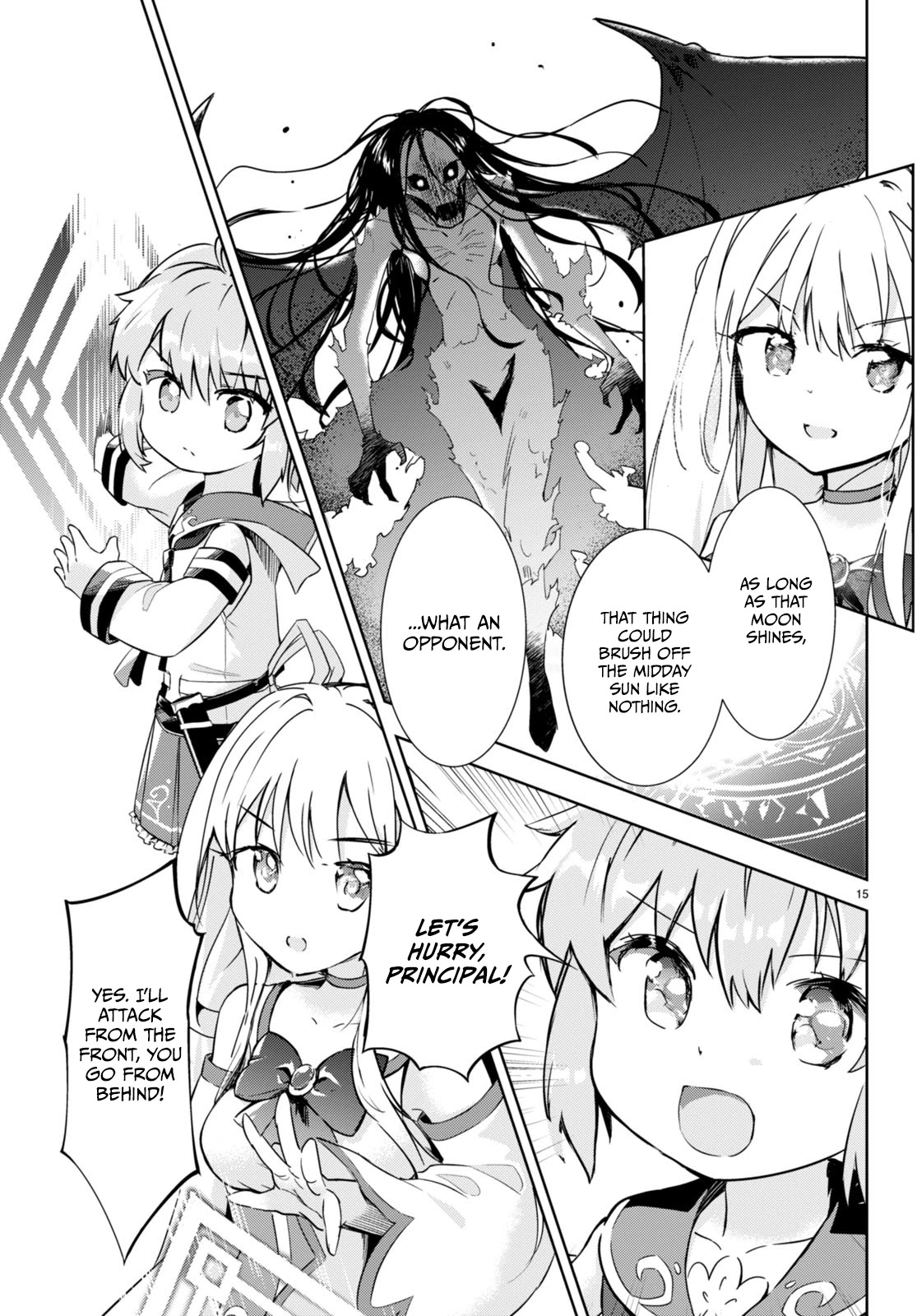 Kenshi o Mezashite Nyūgaku Shitanoni Mahō Tekisei 9999 Nandesukedo!? Chapter 52 page 15 - Chapter 52: Blood Moon