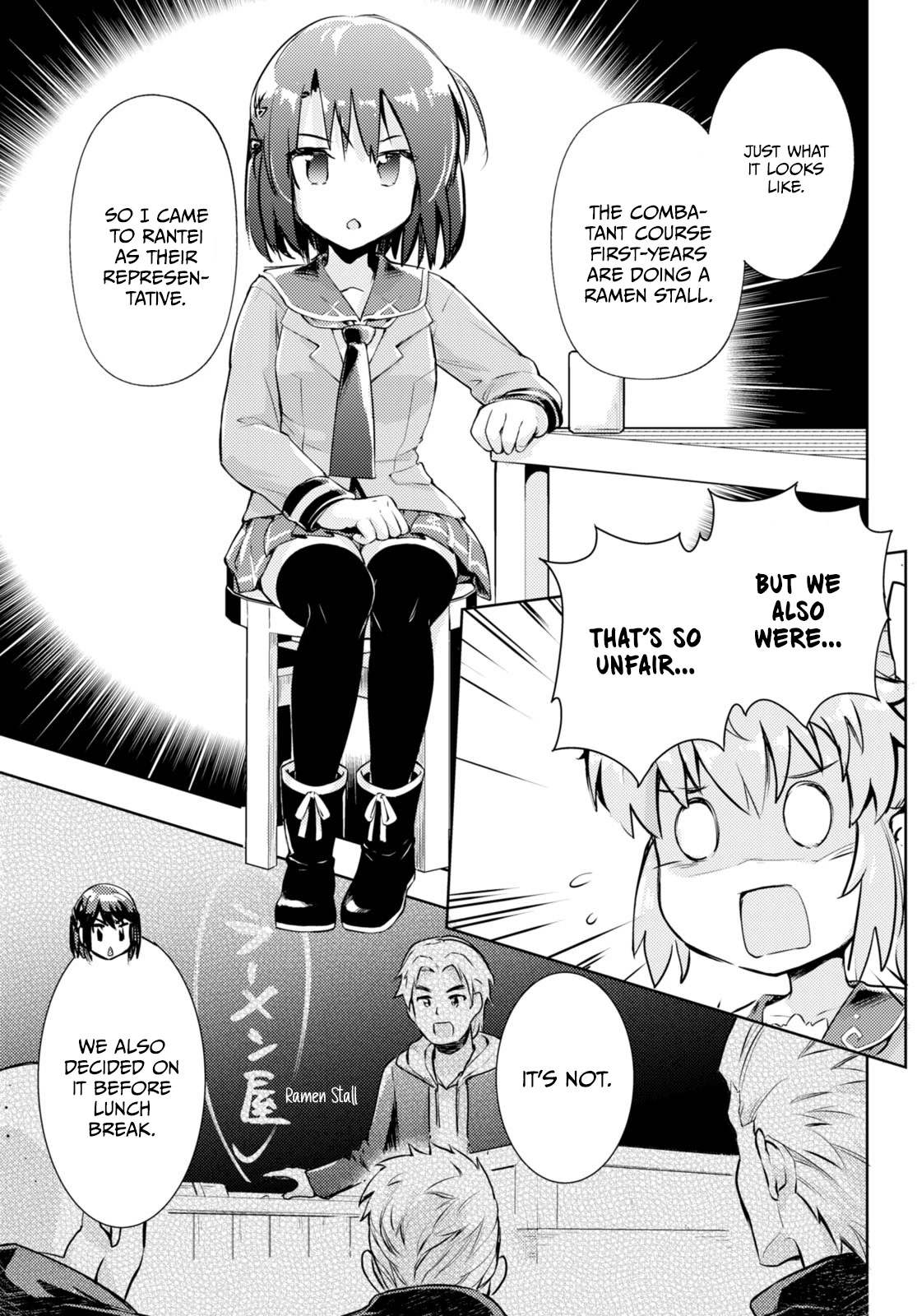 Kenshi o Mezashite Nyūgaku Shitanoni Mahō Tekisei 9999 Nandesukedo!? Chapter 55 page 14 - Chapter 55: Preparations for the Cultural Festival