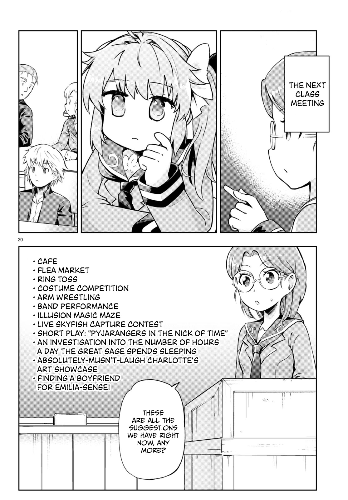 Kenshi o Mezashite Nyūgaku Shitanoni Mahō Tekisei 9999 Nandesukedo!? Chapter 55 page 19 - Chapter 55: Preparations for the Cultural Festival