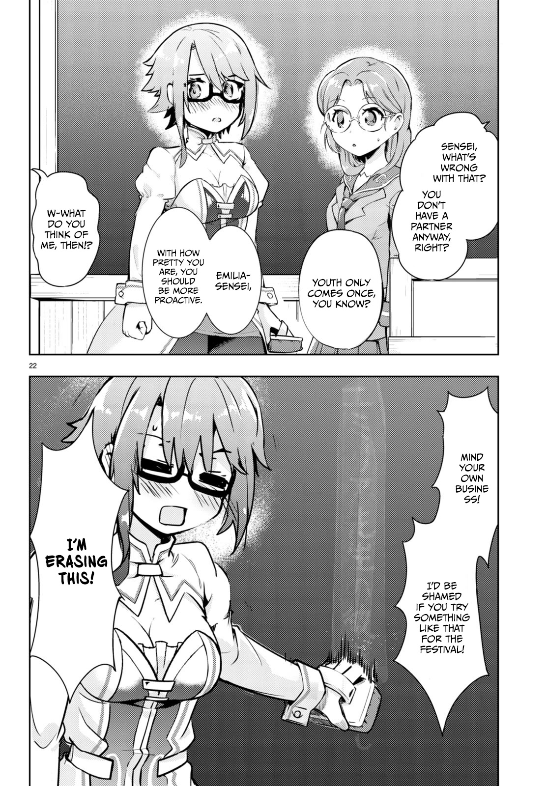 Kenshi o Mezashite Nyūgaku Shitanoni Mahō Tekisei 9999 Nandesukedo!? Chapter 55 page 21 - Chapter 55: Preparations for the Cultural Festival