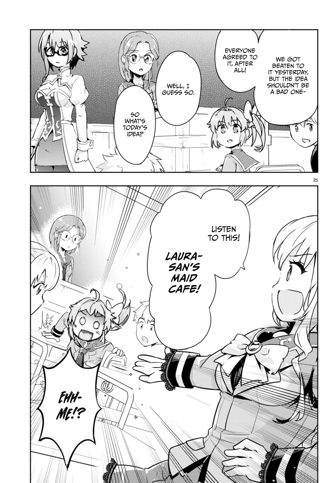 Kenshi o Mezashite Nyūgaku Shitanoni Mahō Tekisei 9999 Nandesukedo!? Chapter 55 page 24 - Chapter 55: Preparations for the Cultural Festival