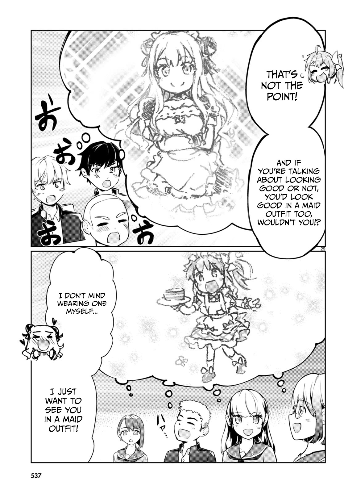 Kenshi o Mezashite Nyūgaku Shitanoni Mahō Tekisei 9999 Nandesukedo!? Chapter 55 page 27 - Chapter 55: Preparations for the Cultural Festival
