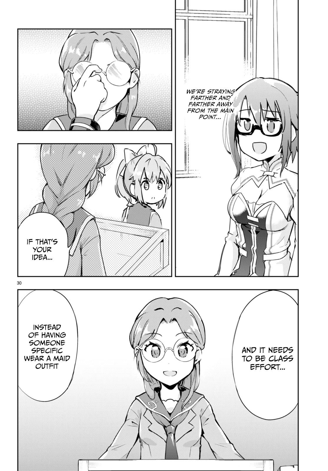 Kenshi o Mezashite Nyūgaku Shitanoni Mahō Tekisei 9999 Nandesukedo!? Chapter 55 page 28 - Chapter 55: Preparations for the Cultural Festival
