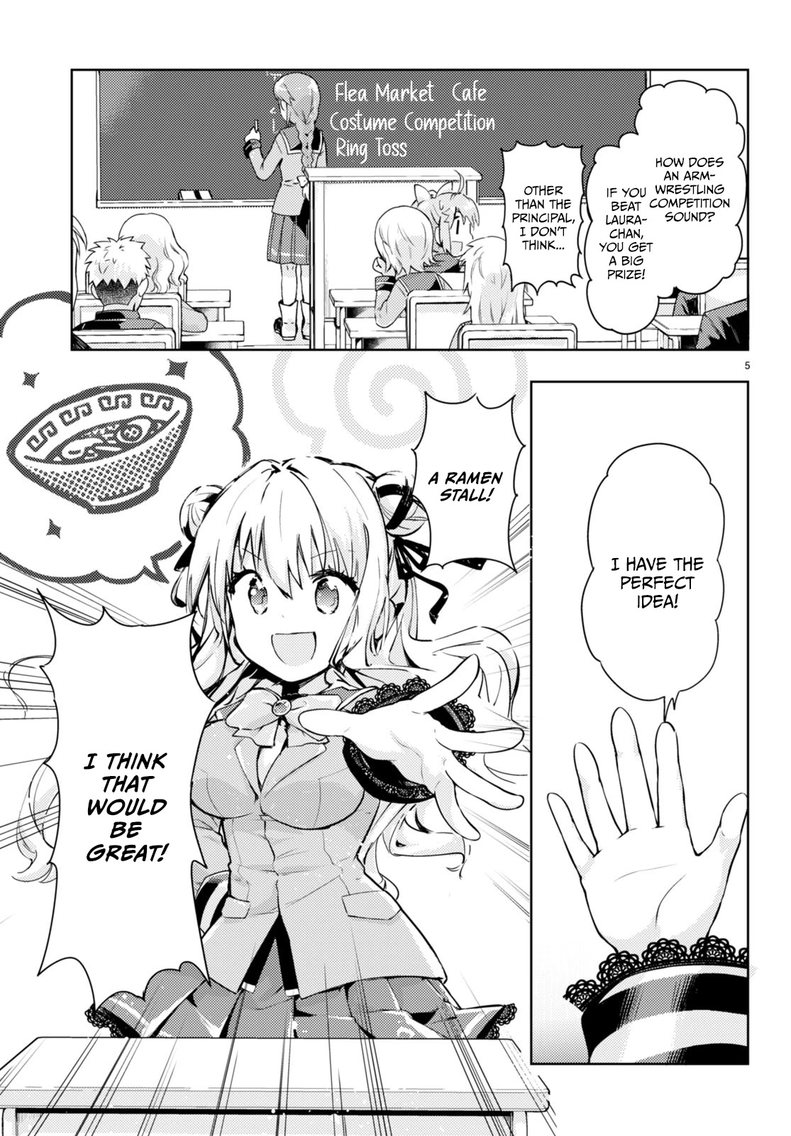 Kenshi o Mezashite Nyūgaku Shitanoni Mahō Tekisei 9999 Nandesukedo!? Chapter 55 page 4 - Chapter 55: Preparations for the Cultural Festival