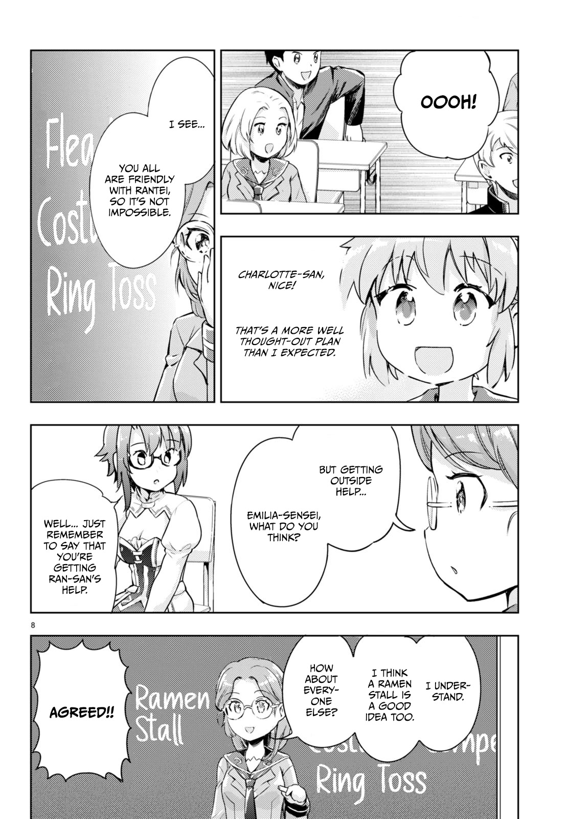 Kenshi o Mezashite Nyūgaku Shitanoni Mahō Tekisei 9999 Nandesukedo!? Chapter 55 page 7 - Chapter 55: Preparations for the Cultural Festival