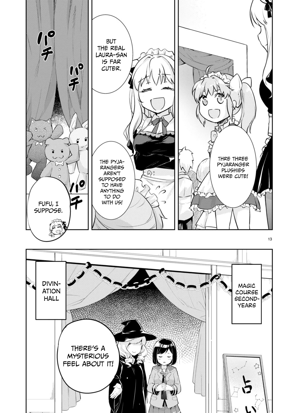 Kenshi o Mezashite Nyūgaku Shitanoni Mahō Tekisei 9999 Nandesukedo!? Chapter 56 page 13 - Chapter 56: Exciting start to the Cultural Festival!