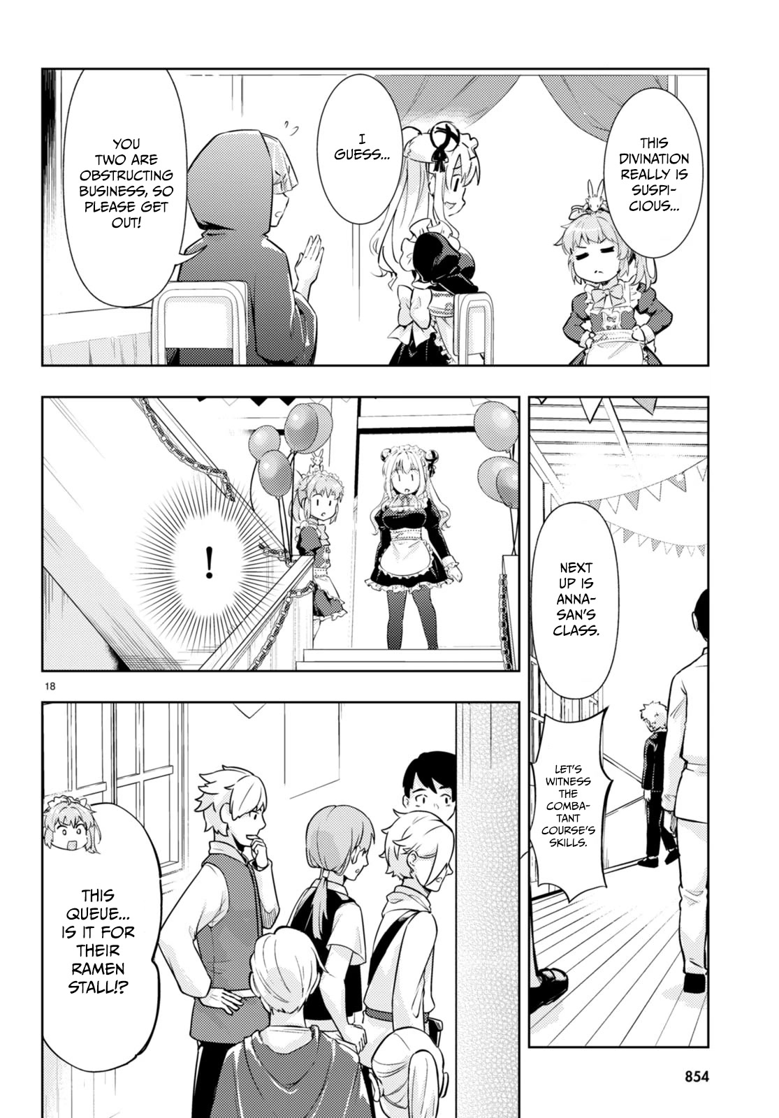 Kenshi o Mezashite Nyūgaku Shitanoni Mahō Tekisei 9999 Nandesukedo!? Chapter 56 page 18 - Chapter 56: Exciting start to the Cultural Festival!
