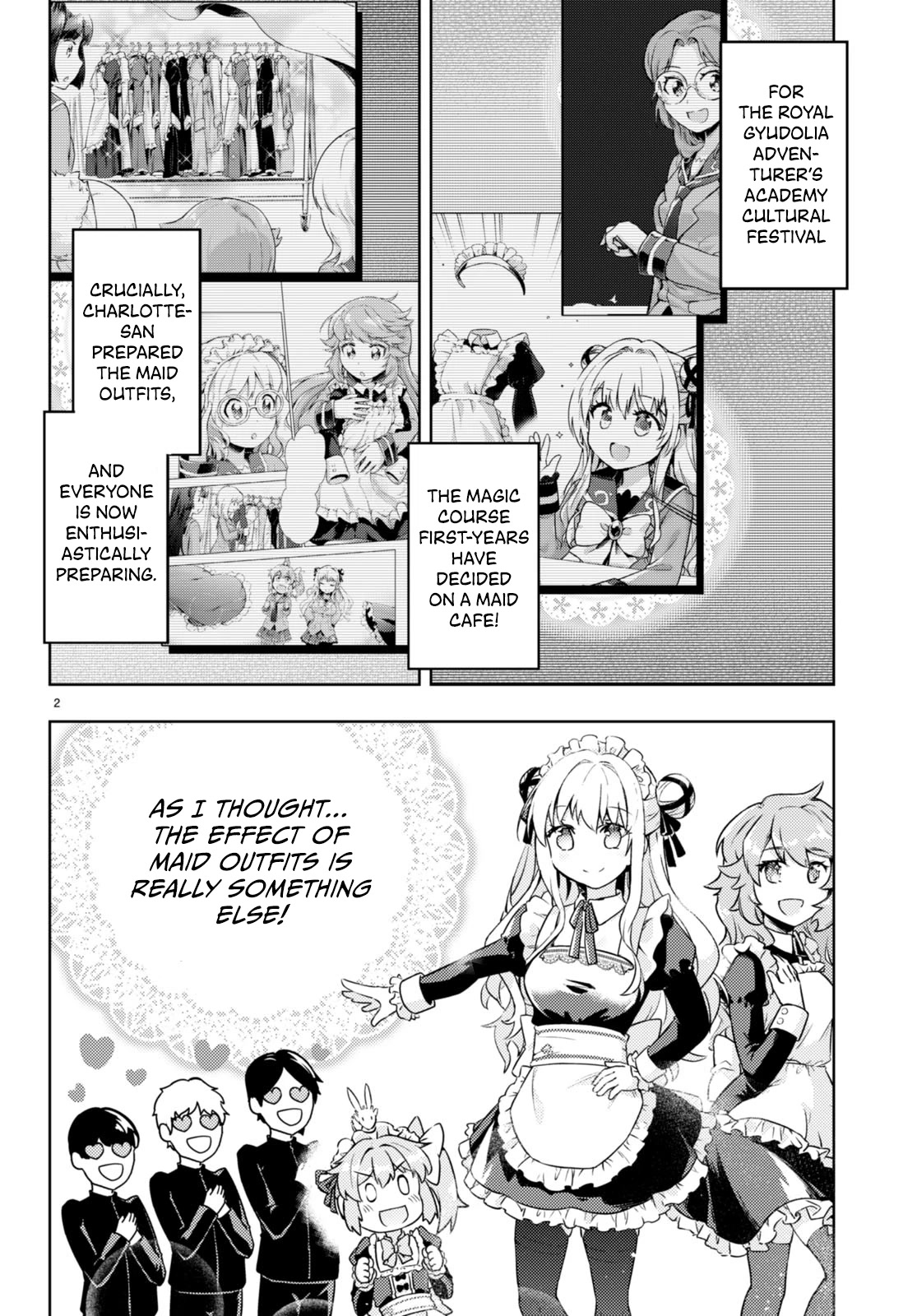 Kenshi o Mezashite Nyūgaku Shitanoni Mahō Tekisei 9999 Nandesukedo!? Chapter 56 page 2 - Chapter 56: Exciting start to the Cultural Festival!