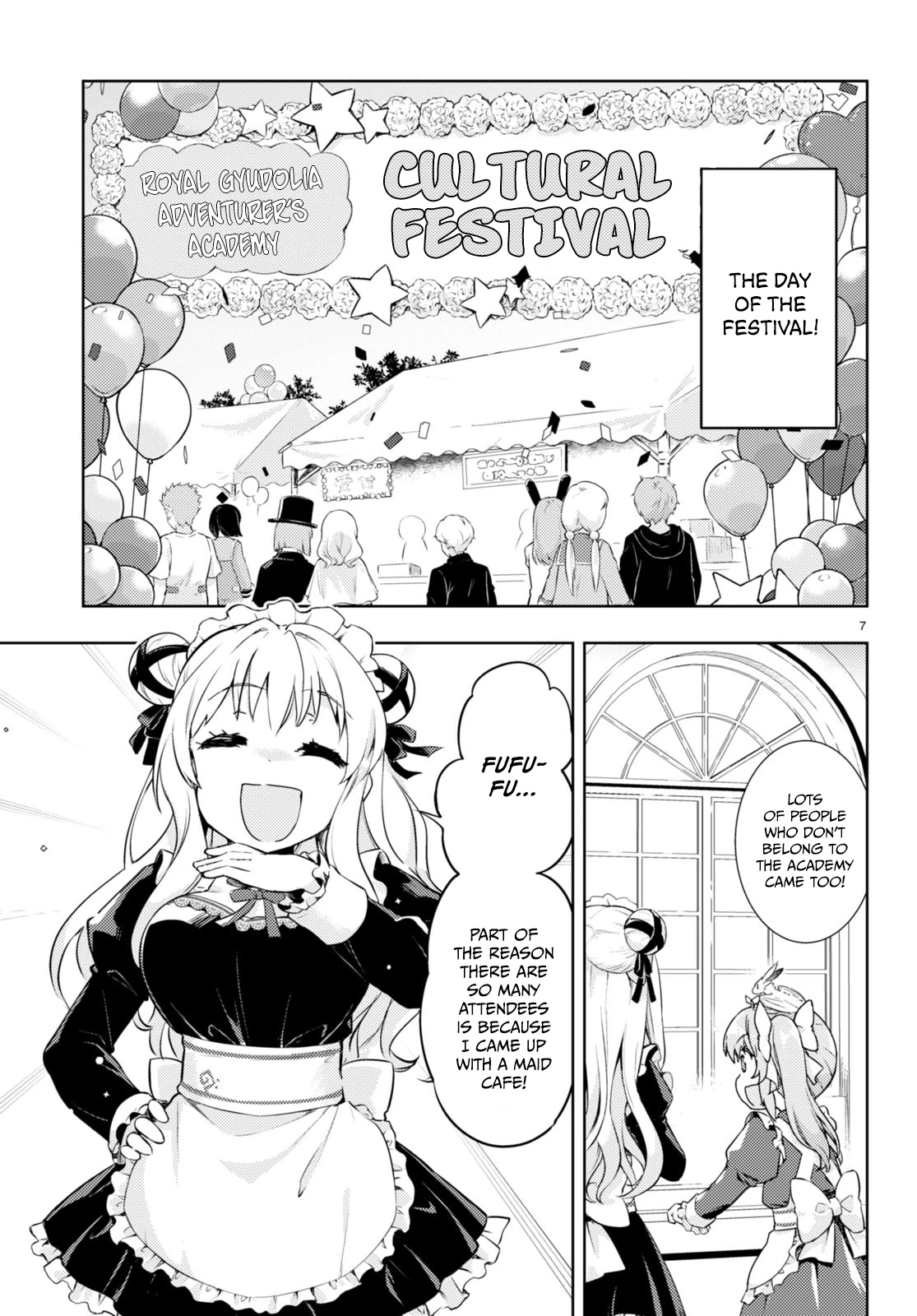 Kenshi o Mezashite Nyūgaku Shitanoni Mahō Tekisei 9999 Nandesukedo!? Chapter 56 page 7 - Chapter 56: Exciting start to the Cultural Festival!