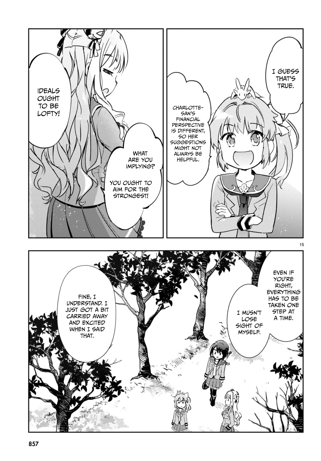 Kenshi o Mezashite Nyūgaku Shitanoni Mahō Tekisei 9999 Nandesukedo!? Chapter 60 page 15 - Chapter 60: Anna-san's Birthday Approaches