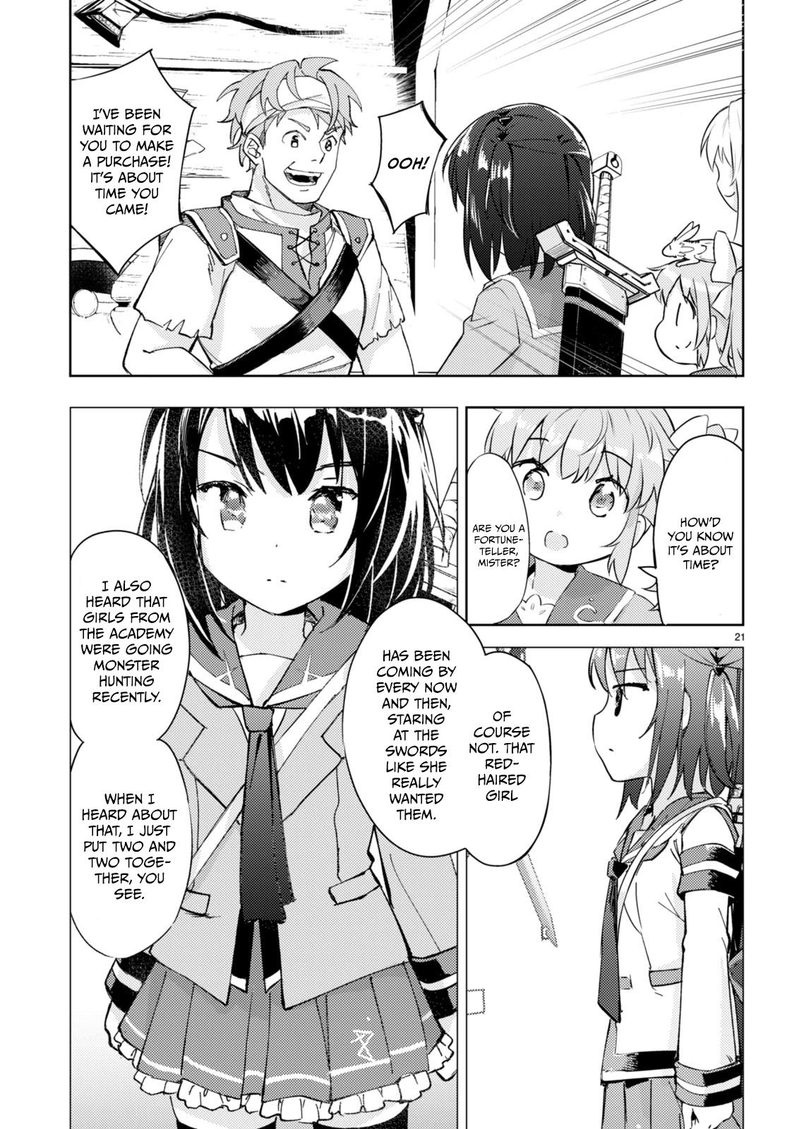 Kenshi o Mezashite Nyūgaku Shitanoni Mahō Tekisei 9999 Nandesukedo!? Chapter 60 page 21 - Chapter 60: Anna-san's Birthday Approaches