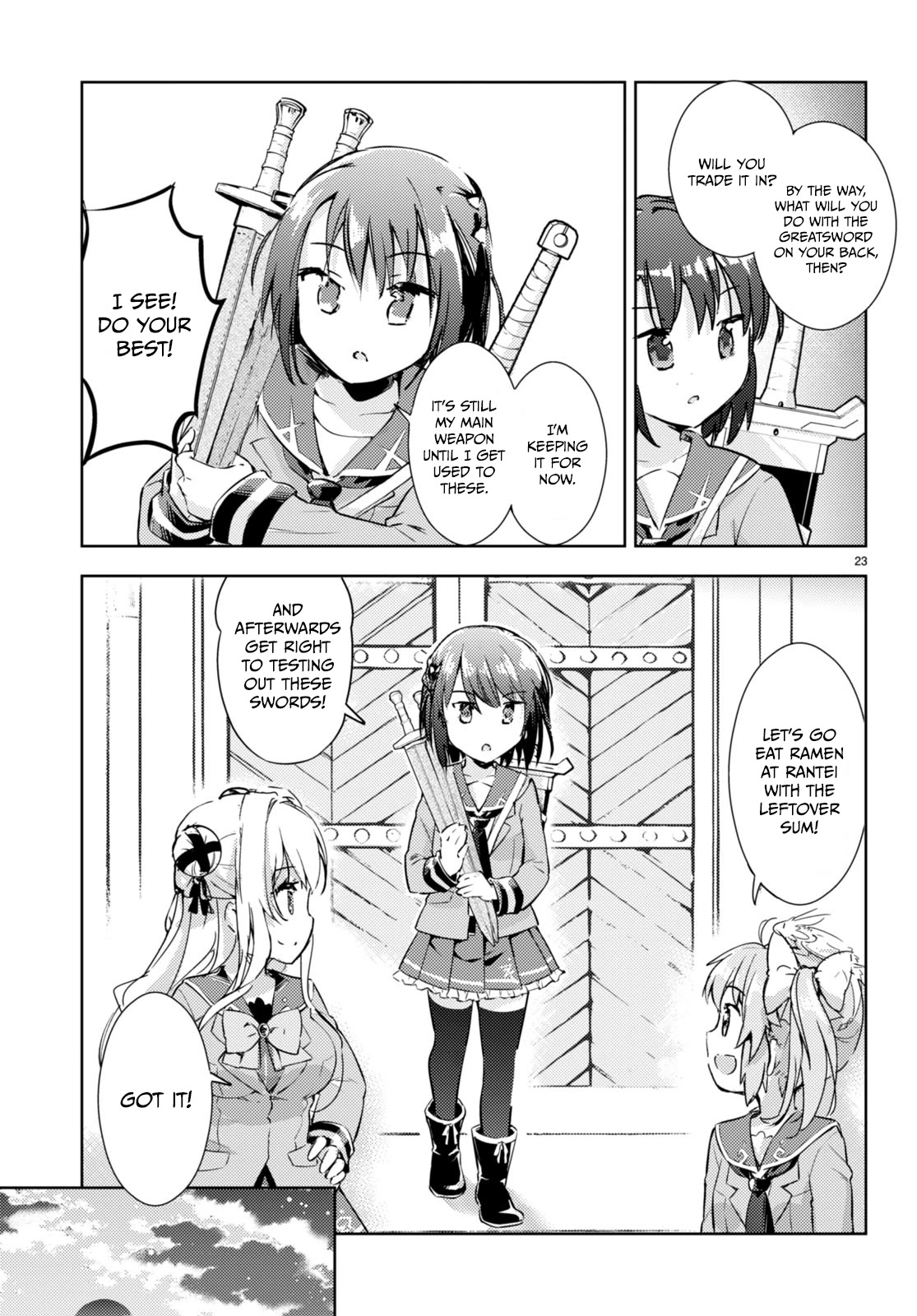 Kenshi o Mezashite Nyūgaku Shitanoni Mahō Tekisei 9999 Nandesukedo!? Chapter 60 page 23 - Chapter 60: Anna-san's Birthday Approaches