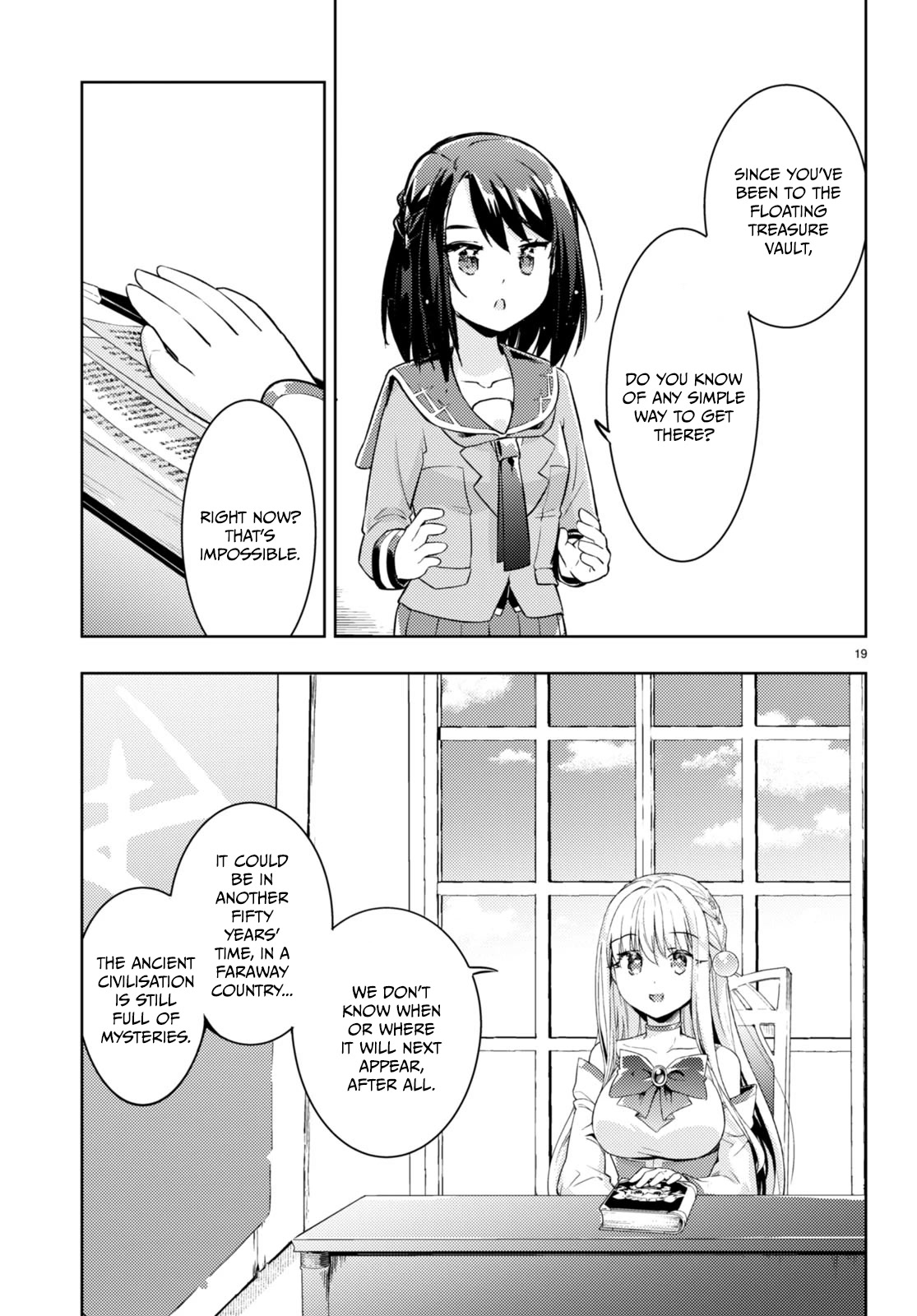 Kenshi o Mezashite Nyūgaku Shitanoni Mahō Tekisei 9999 Nandesukedo!? Chapter 62 page 19 - Chapter 62: Probing for possibilities in the floating treasure vault!