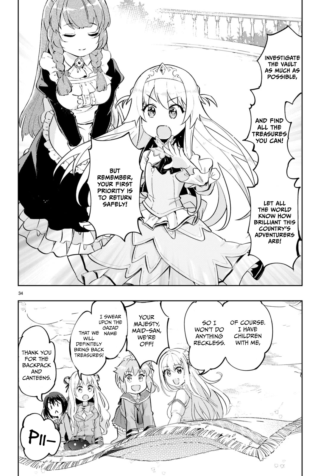 Kenshi o Mezashite Nyūgaku Shitanoni Mahō Tekisei 9999 Nandesukedo!? Chapter 63 page 34 - Chapter 63: Forward, into the unknown!