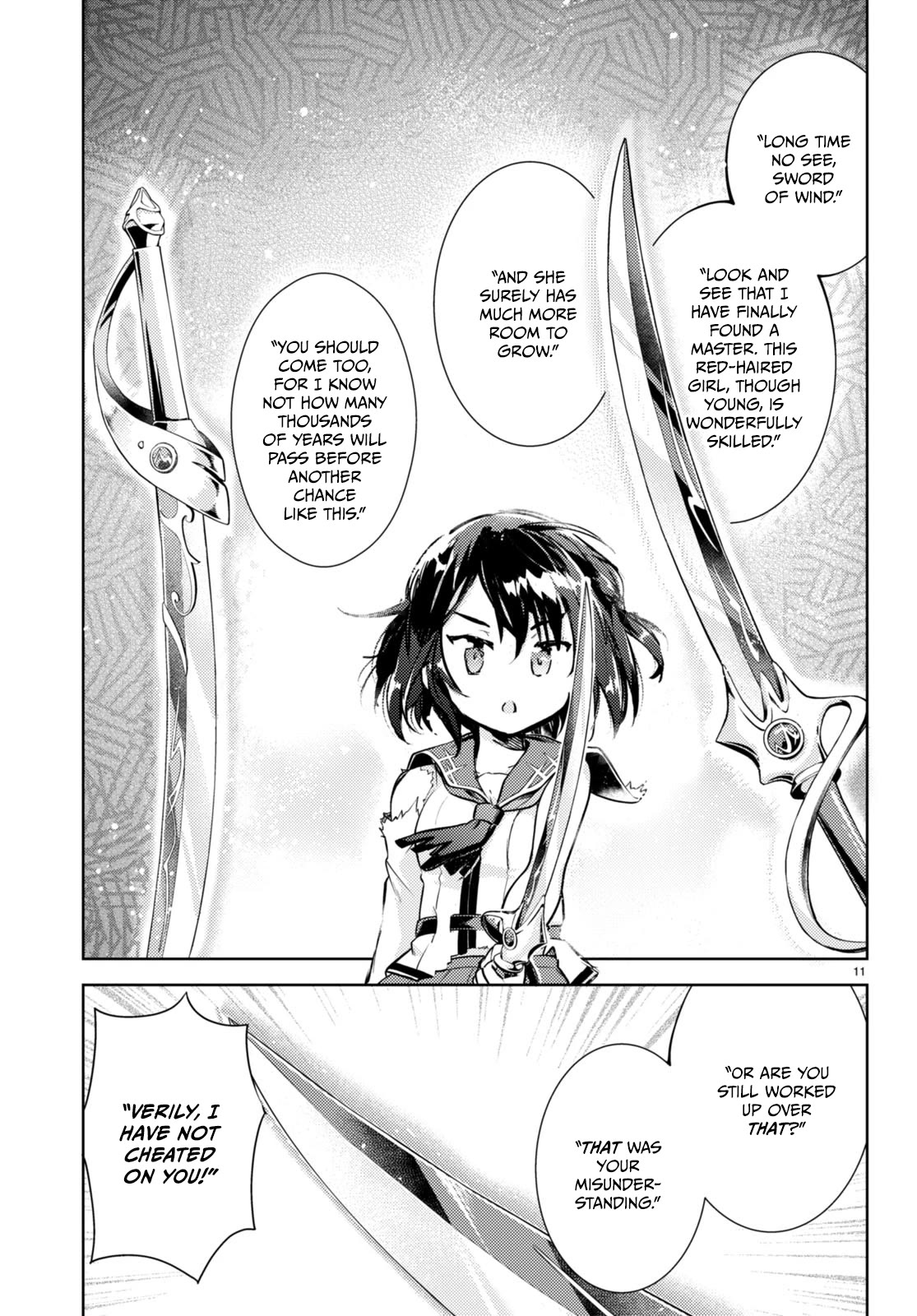 Kenshi o Mezashite Nyūgaku Shitanoni Mahō Tekisei 9999 Nandesukedo!? Chapter 67 page 12 - Chapter 67: The mystery of the magic sword!?