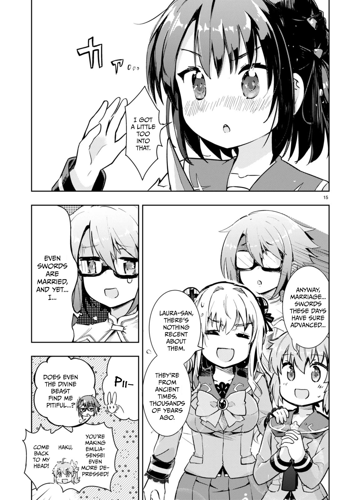Kenshi o Mezashite Nyūgaku Shitanoni Mahō Tekisei 9999 Nandesukedo!? Chapter 67 page 16 - Chapter 67: The mystery of the magic sword!?