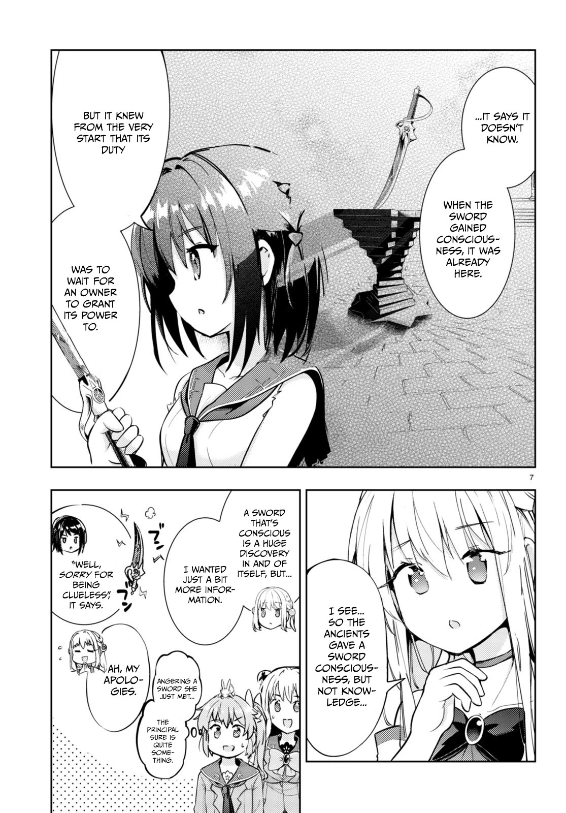 Kenshi o Mezashite Nyūgaku Shitanoni Mahō Tekisei 9999 Nandesukedo!? Chapter 67 page 8 - Chapter 67: The mystery of the magic sword!?