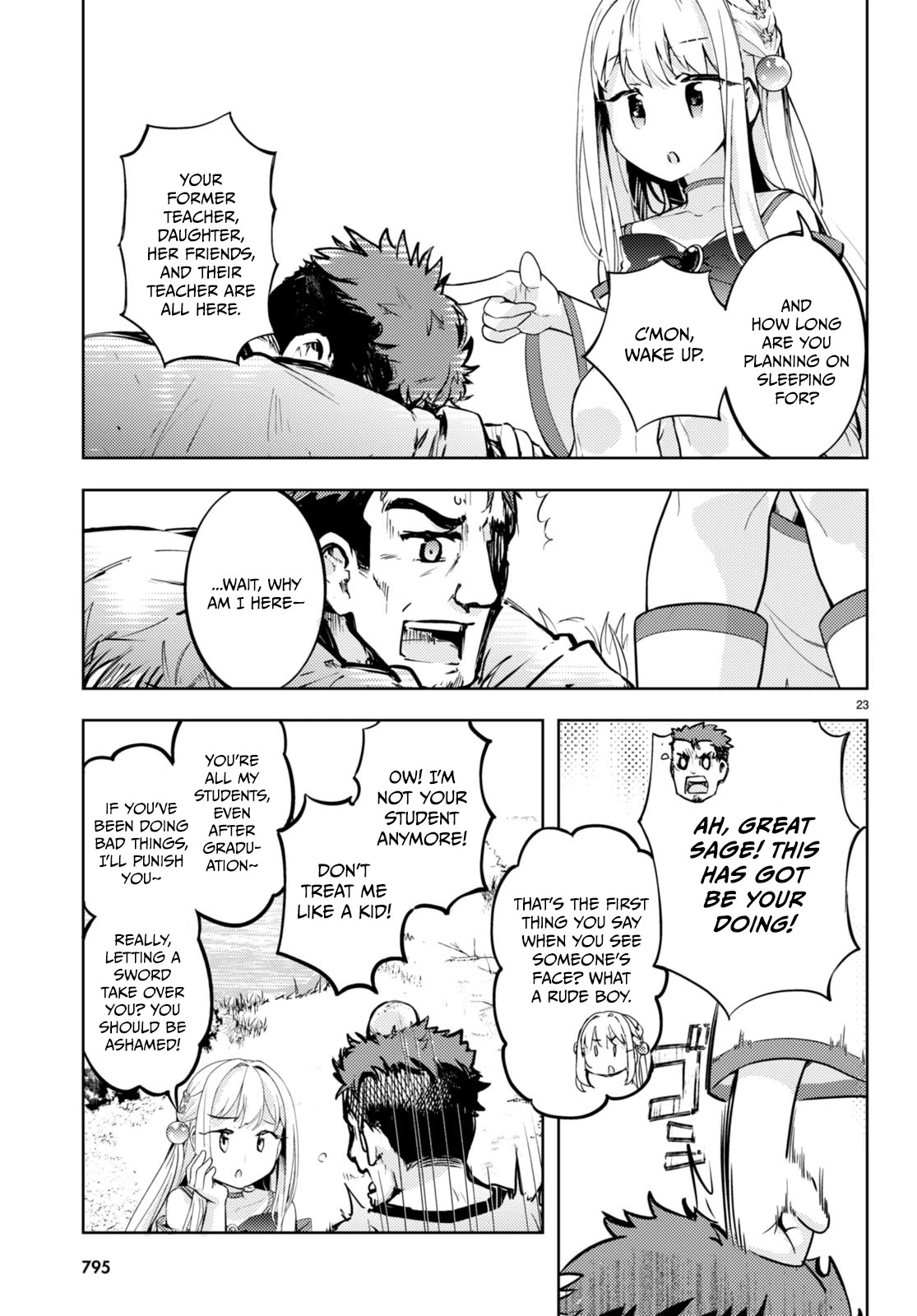 Kenshi o Mezashite Nyūgaku Shitanoni Mahō Tekisei 9999 Nandesukedo!? Chapter 68 page 23 - Chapter 68: Showdown of Wind and Lightning!!