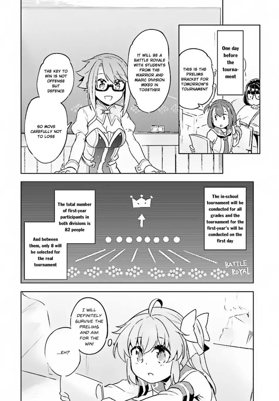 Kenshi o Mezashite Nyūgaku Shitanoni Mahō Tekisei 9999 Nandesukedo!? Chapter 8 page 14 - Chapter 8: The Star of the Prelims!!
