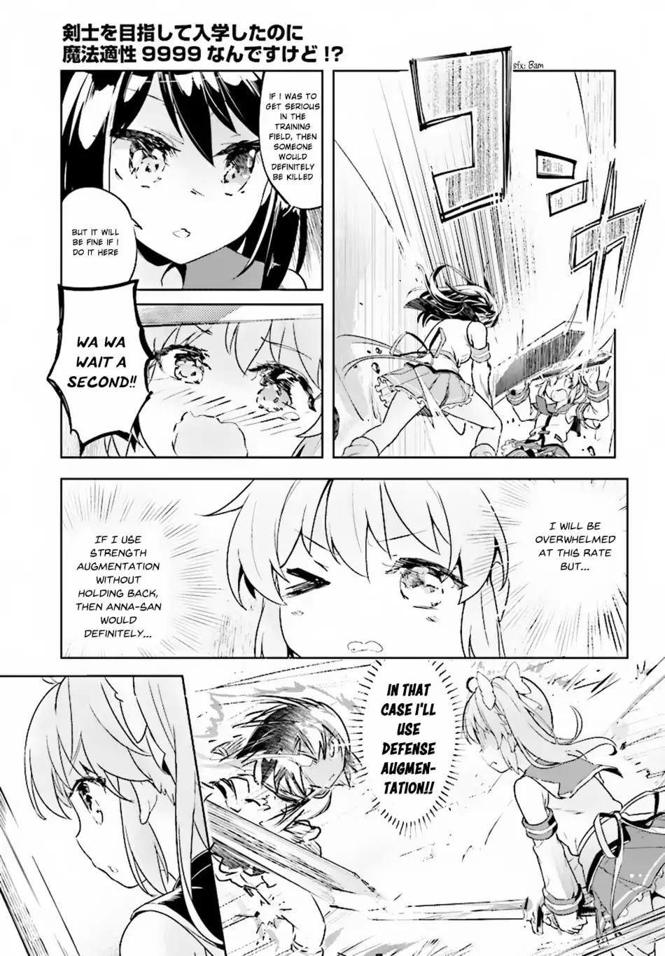 Kenshi o Mezashite Nyūgaku Shitanoni Mahō Tekisei 9999 Nandesukedo!? Chapter 8 page 9 - Chapter 8: The Star of the Prelims!!
