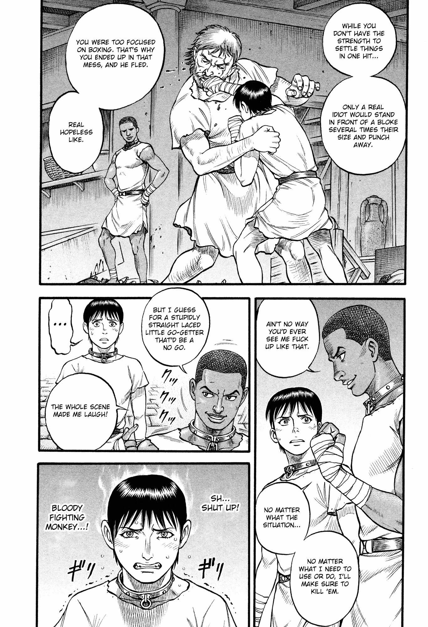 Kento Ankokuden Cestvs Chapter 99 page 4 - Chapter 99: The Slave Boxers' Dinner