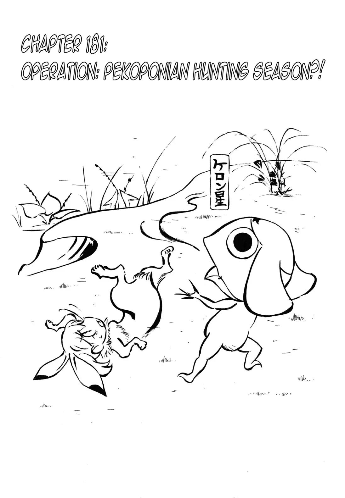 Keroro Gunsou Chapter 181 page 2 - Chapter 181: Operation: Pekoponian Hunting Season?!