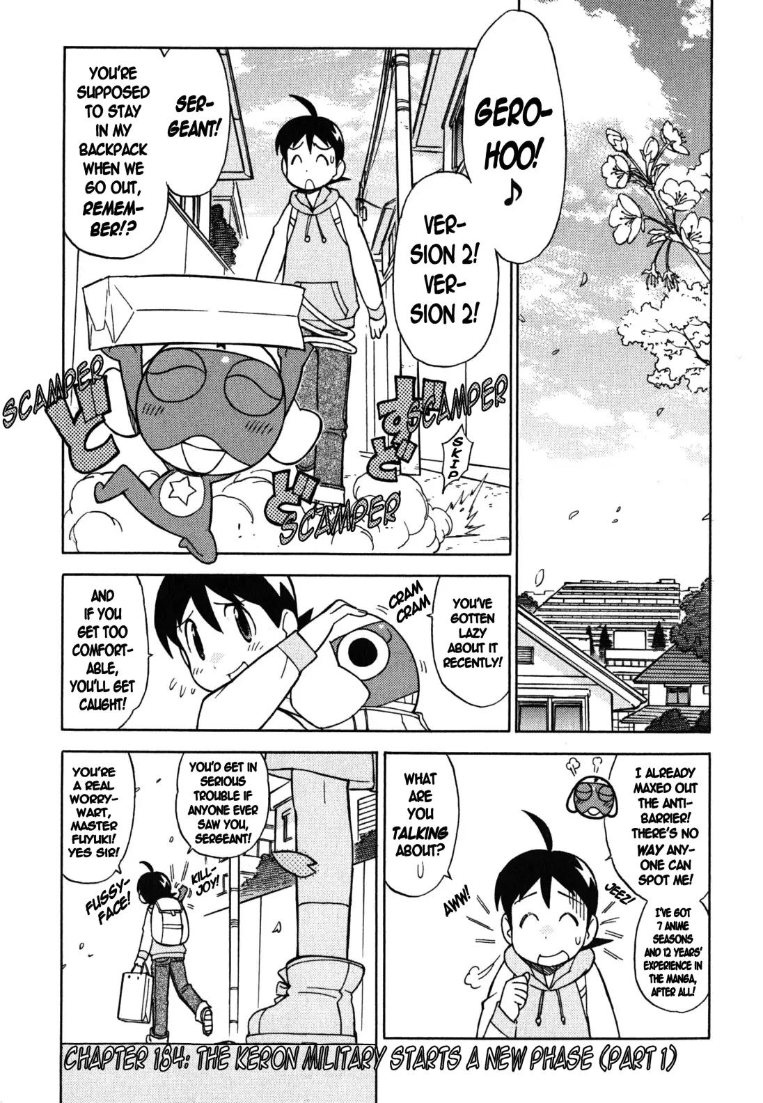 Keroro Gunsou Chapter 184 page 1 - Chapter 184: The Keron Military Starts a New Phase (Part 1)