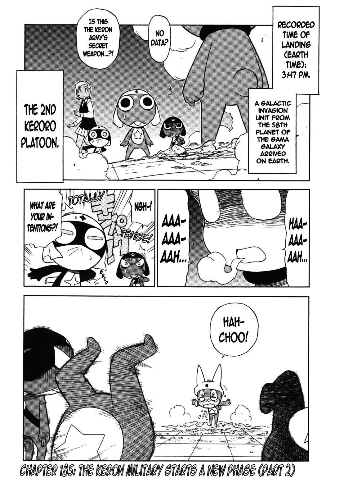Keroro Gunsou Chapter 185 page 1 - Chapter 185: The Keron Military Starts a New Phase (Part 2)