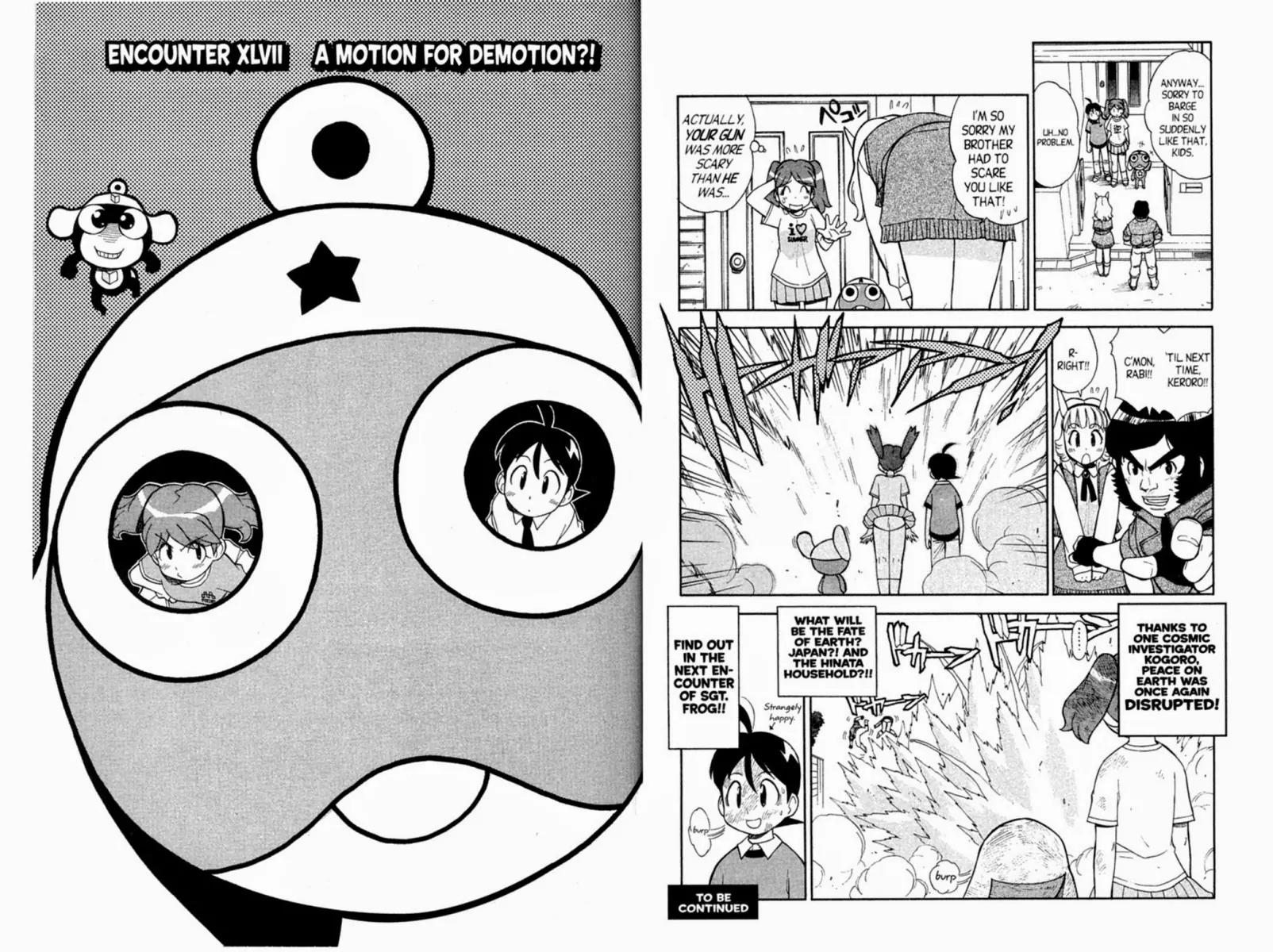 Keroro Gunsou Chapter 47 page 1 - Chapter 47: A Motion For Demotion?!