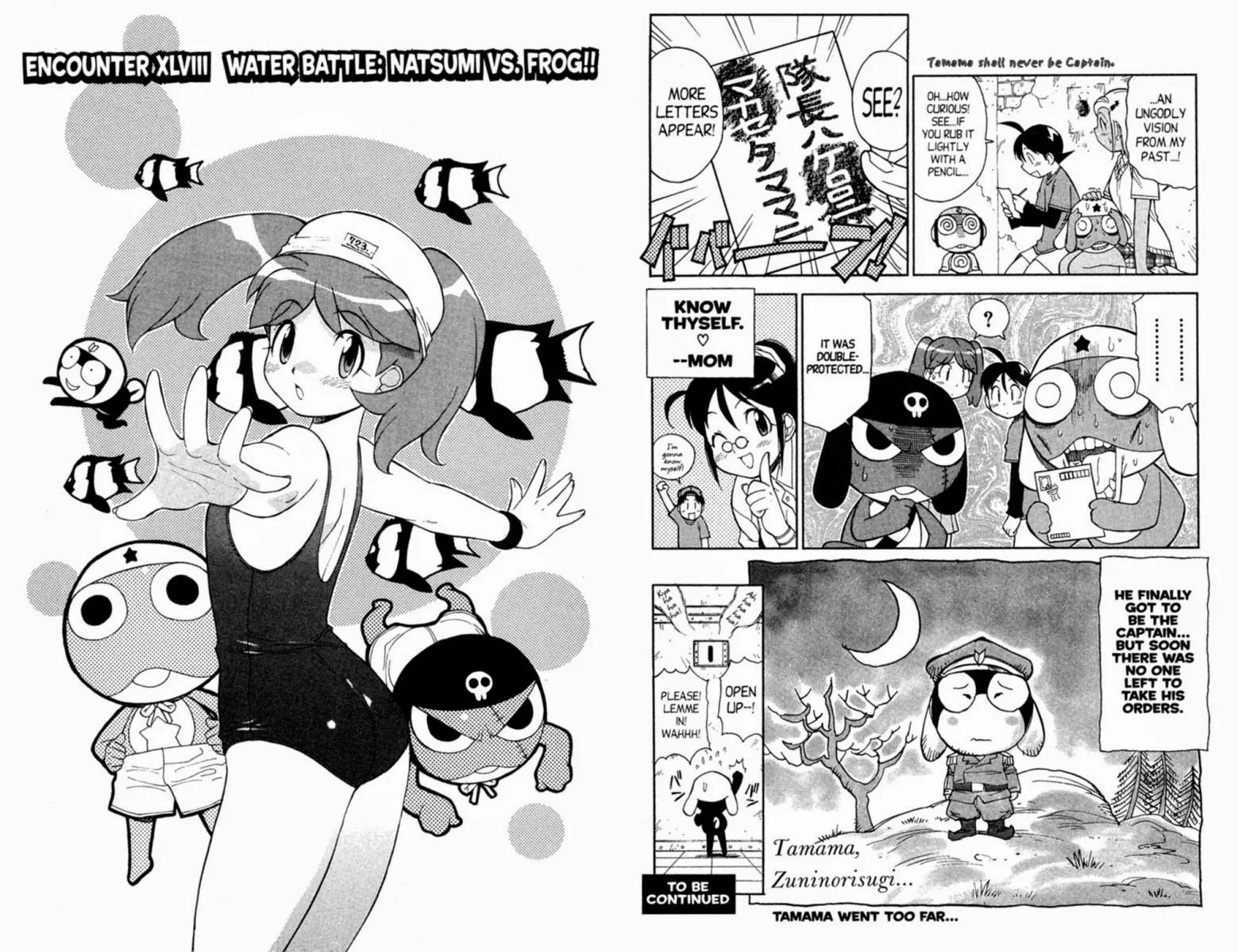 Keroro Gunsou Chapter 48 page 1 - Chapter 48: Water Battle: Natsumi vs. Frog!!