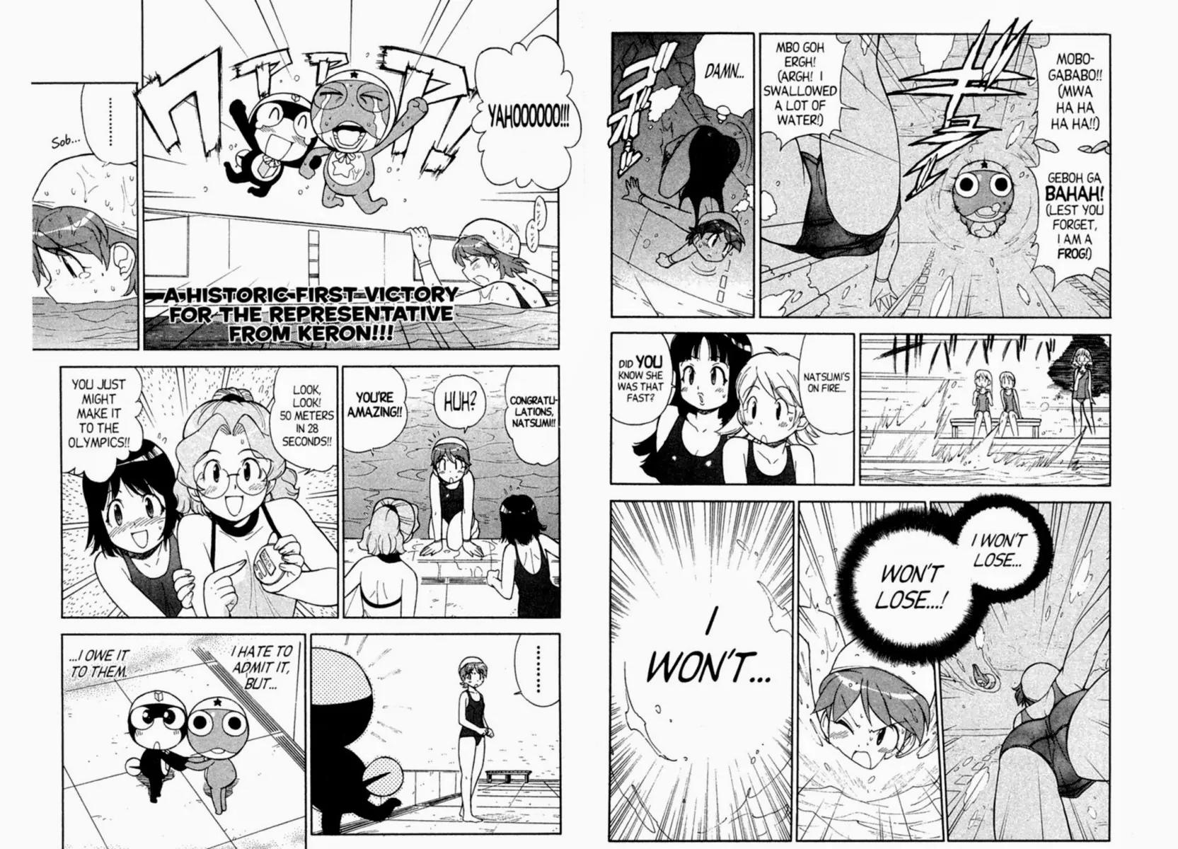 Keroro Gunsou Chapter 48 page 12 - Chapter 48: Water Battle: Natsumi vs. Frog!!