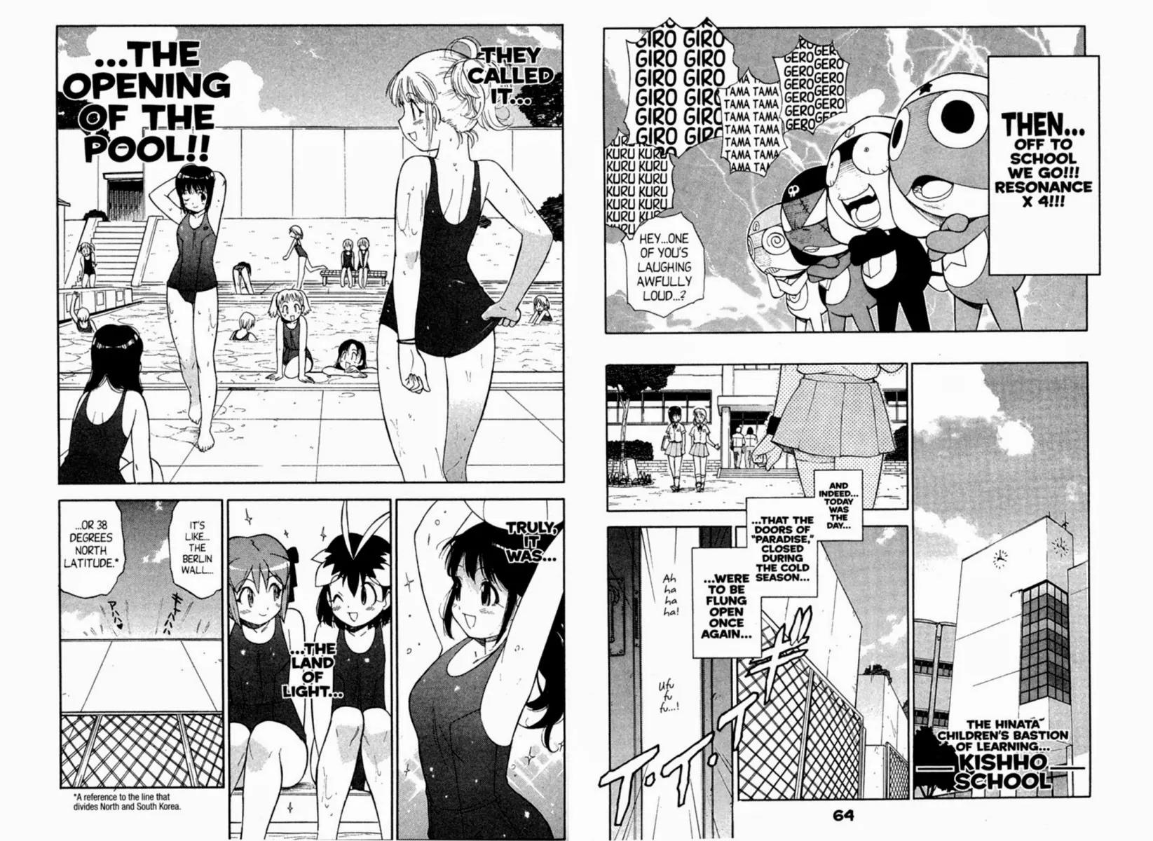 Keroro Gunsou Chapter 48 page 4 - Chapter 48: Water Battle: Natsumi vs. Frog!!