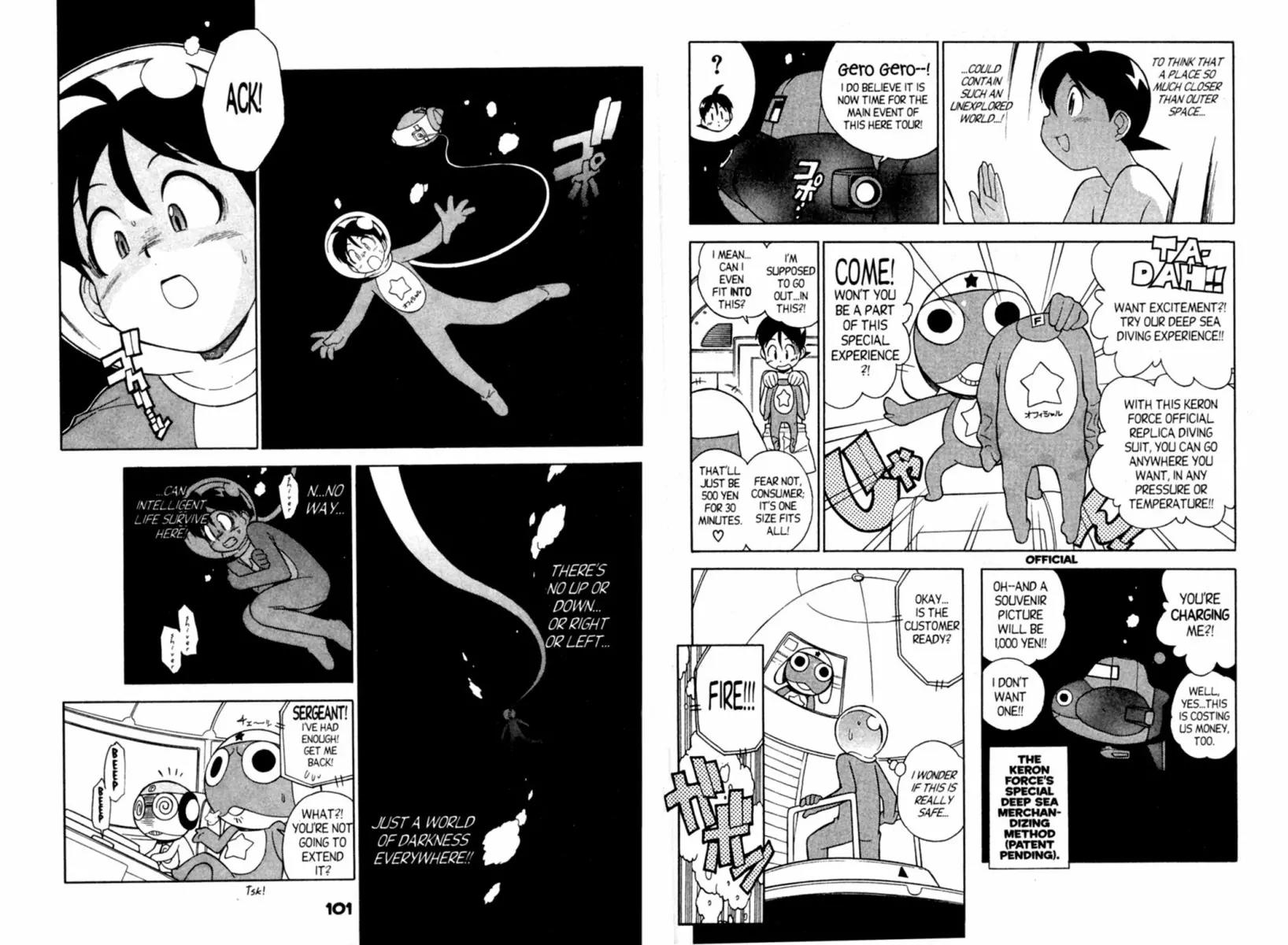Keroro Gunsou Chapter 49 page 10 - Chapter 49: Danger in the Deep Sea!!!