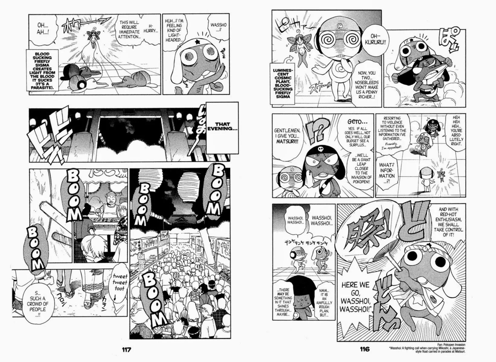 Keroro Gunsou Chapter 50 page 4 - Chapter 50: Matsuri Battle: Alien vs. Iron Man!!