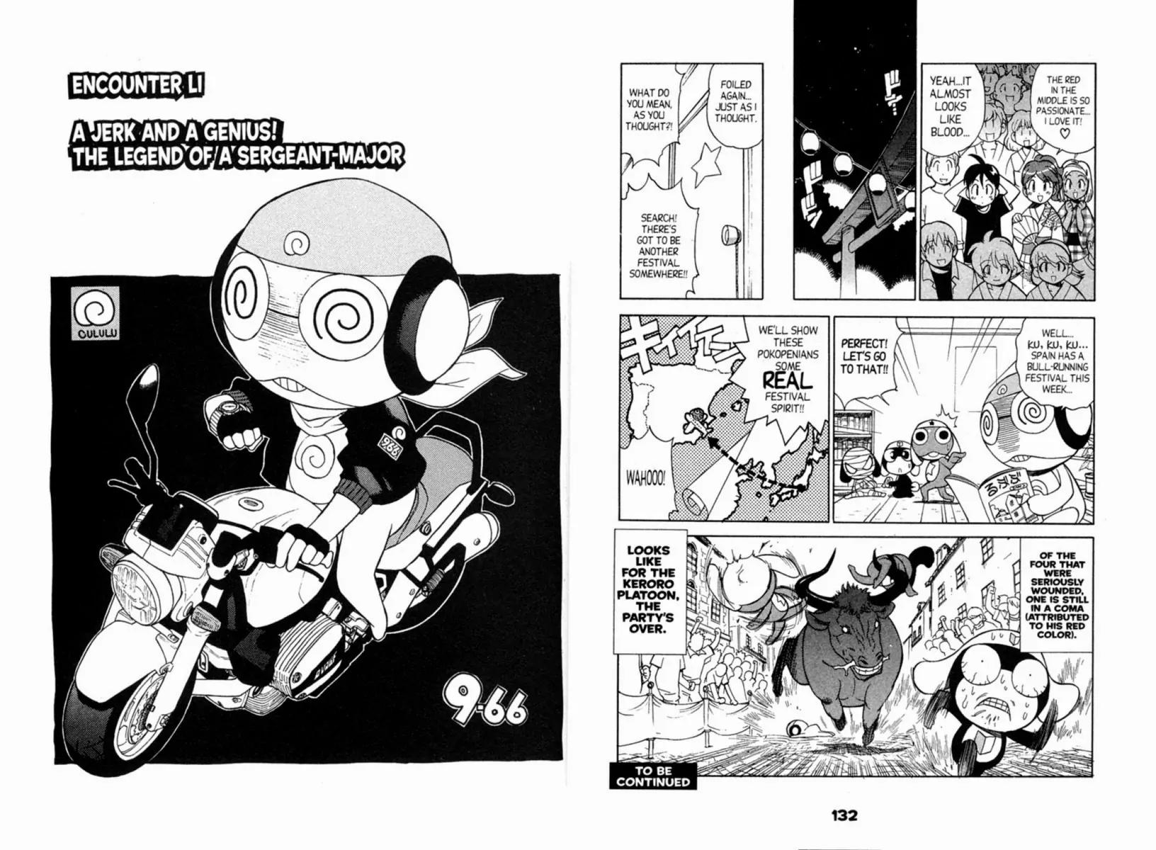 Keroro Gunsou Chapter 51 page 1 - Chapter 51: A Jerk and a Genius! The Legend of a Sergeant-Major
