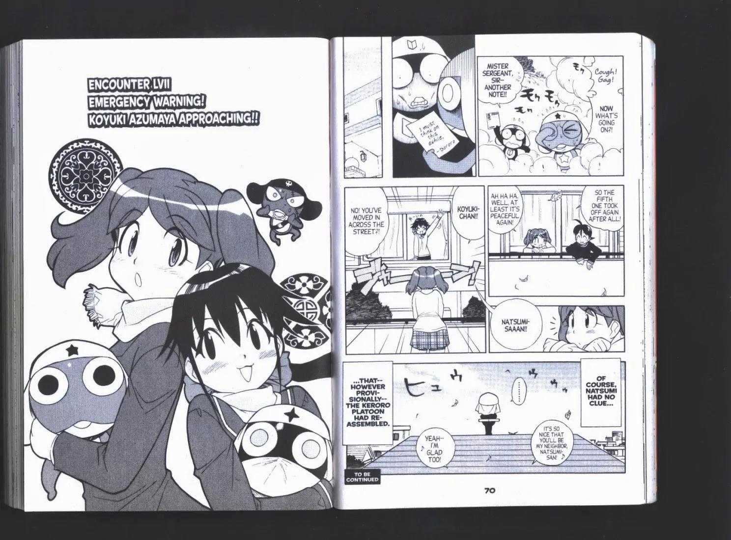 Keroro Gunsou Chapter 57 page 1 - Chapter 57: Emergency Warning! Koyuki Azumaya Approaching!!